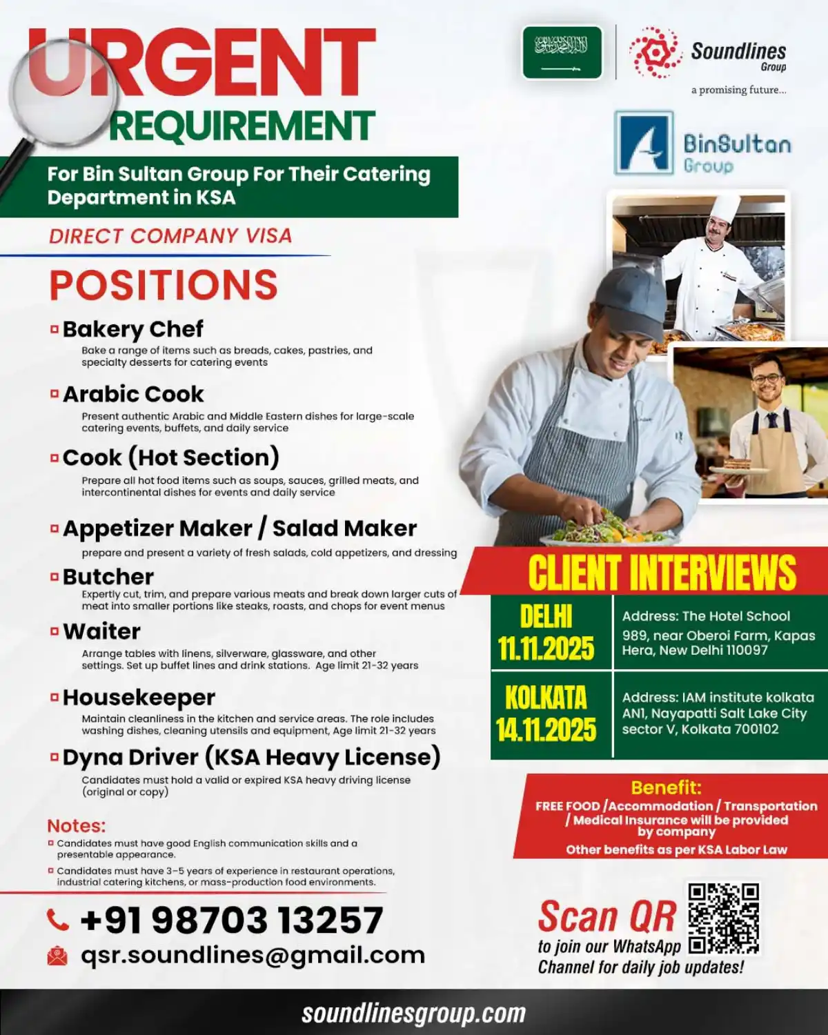 Catering Jobs KSA