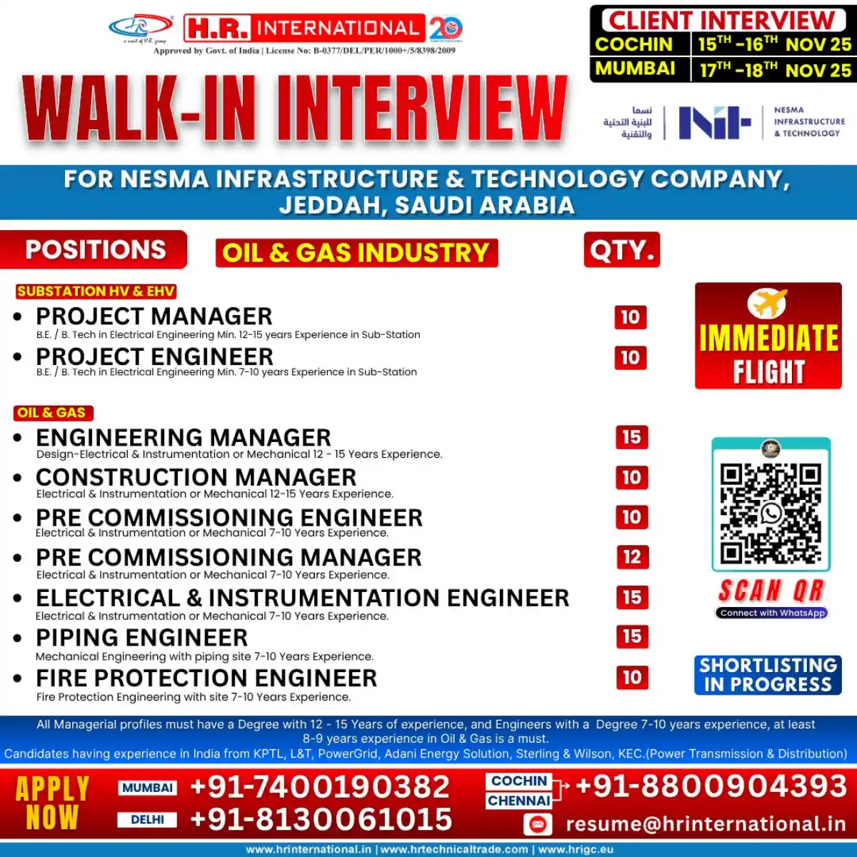 NESMA Engineering Jobs Interview