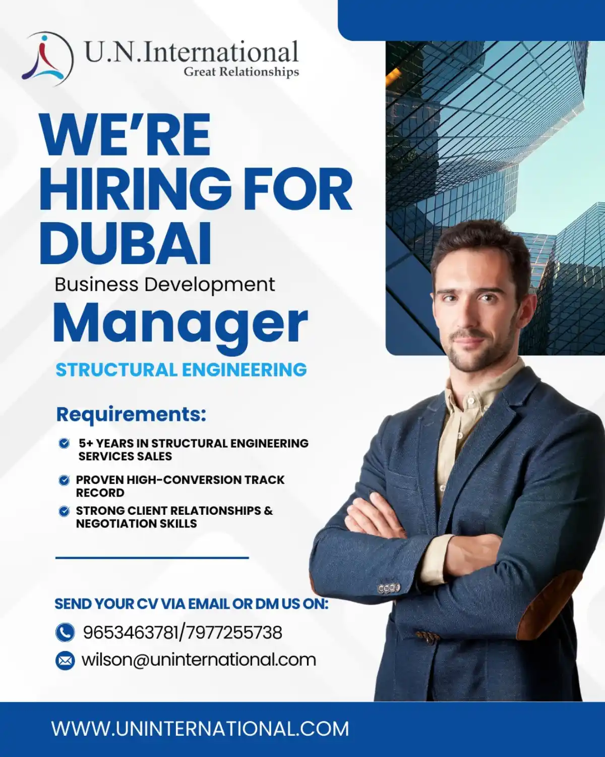 Biz Dev Manager – Structural Engineering (Dubai)