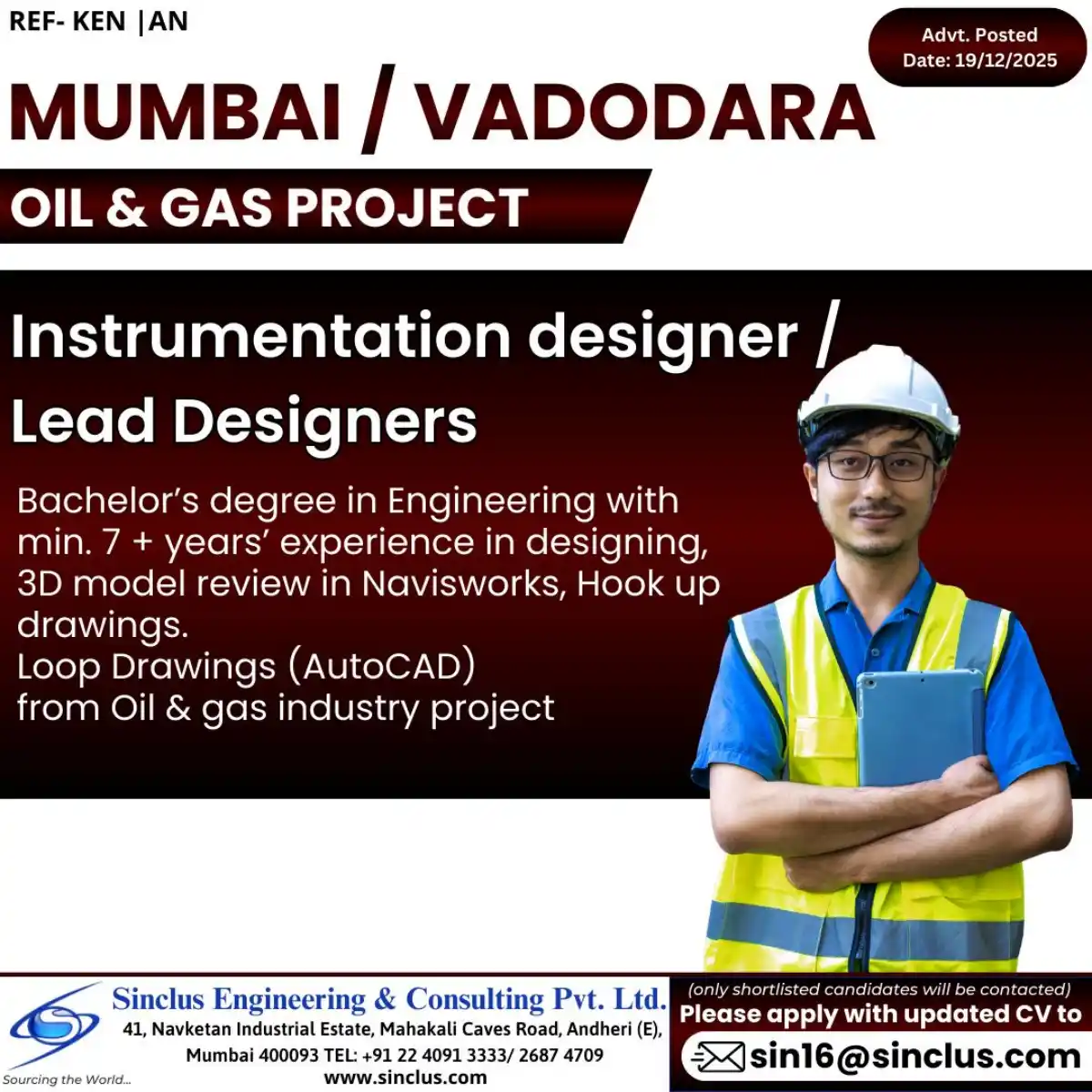 Instrumentation Designer – Oil & Gas