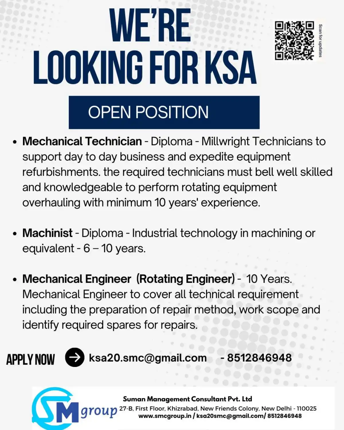 Mechanical Jobs in KSA