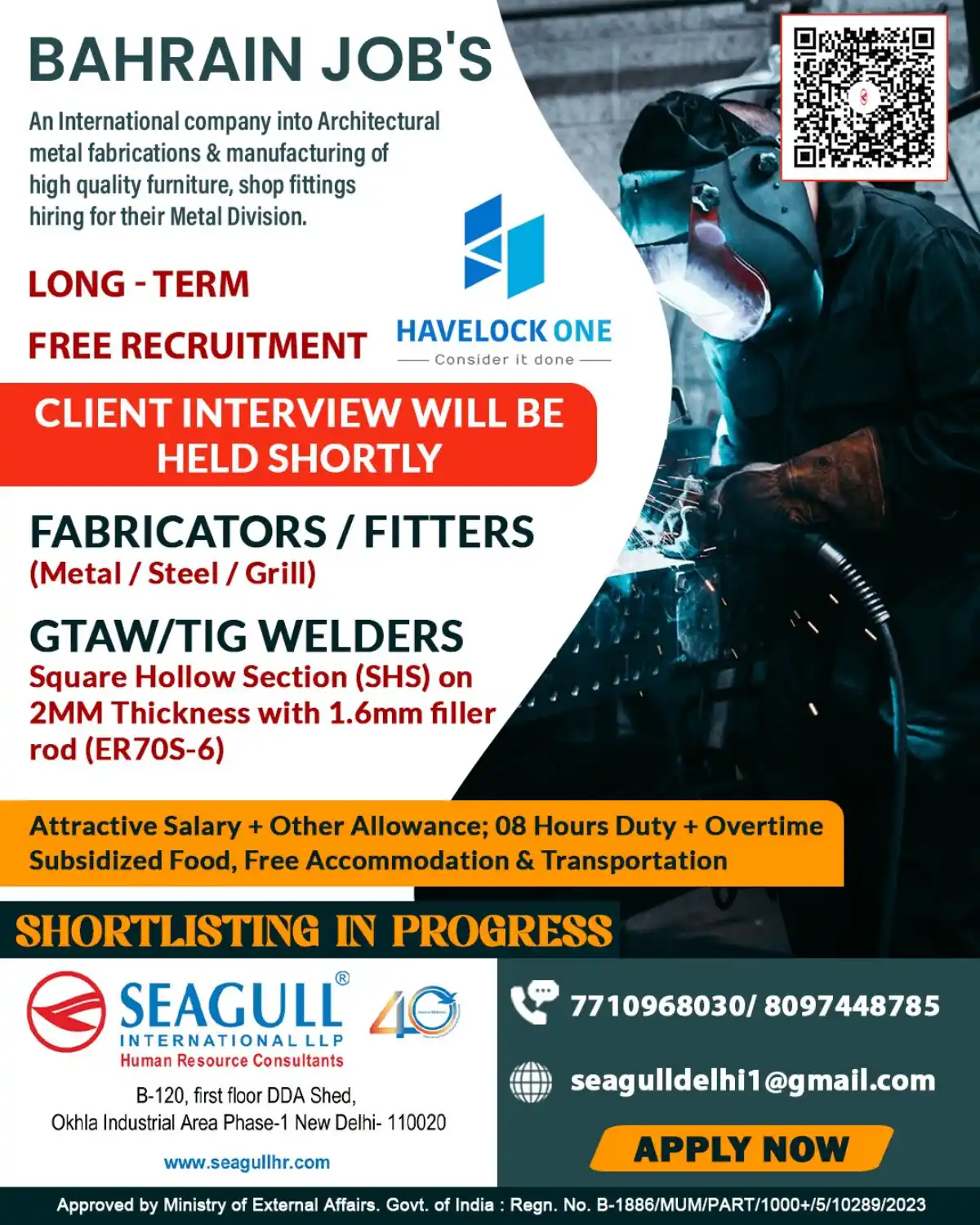 Bahrain Jobs: Fabricators & TIG Welders Urgently Needed