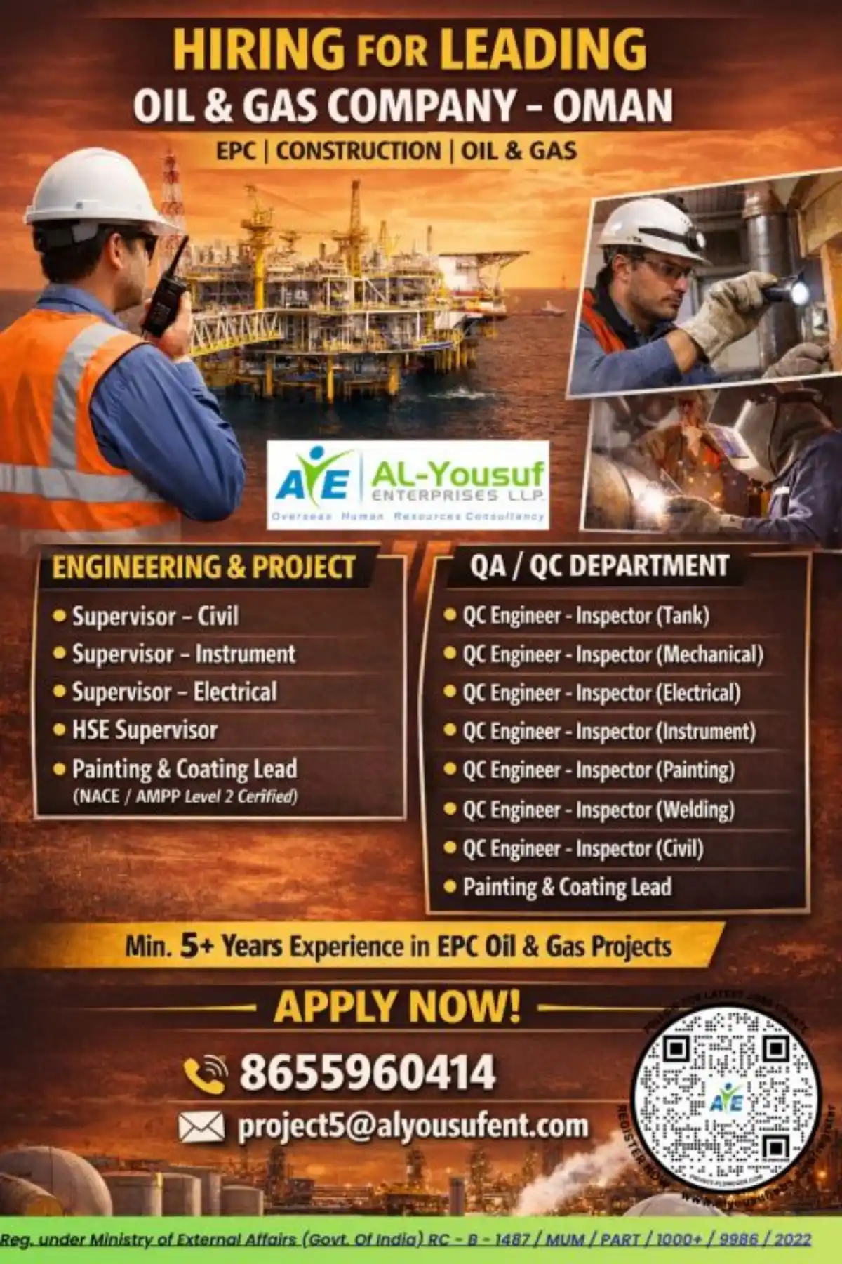 Oil & Gas Jobs in Oman – AE AL-Yousuf