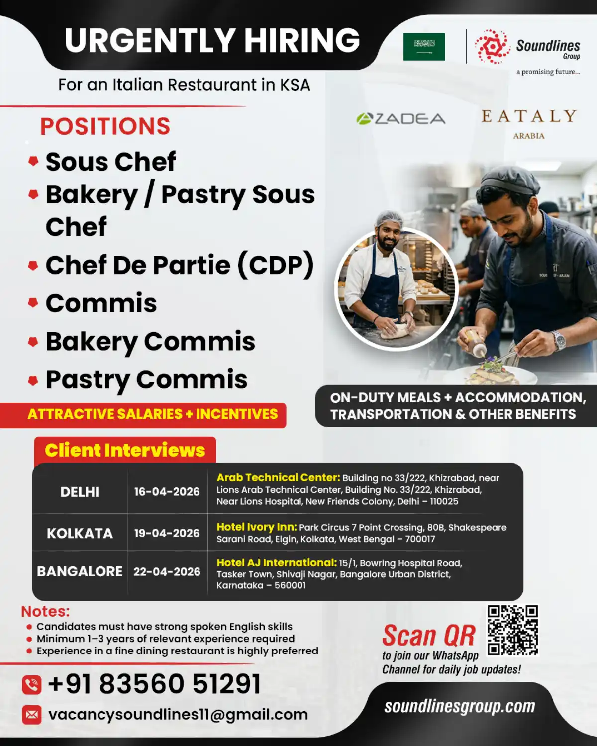 Chef Jobs at Italian Restaurant KSA