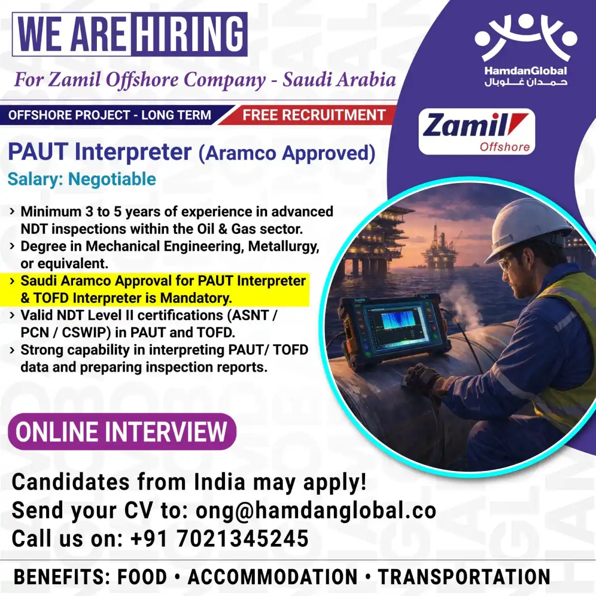 PAUT Interpreter Jobs Saudi Arabia