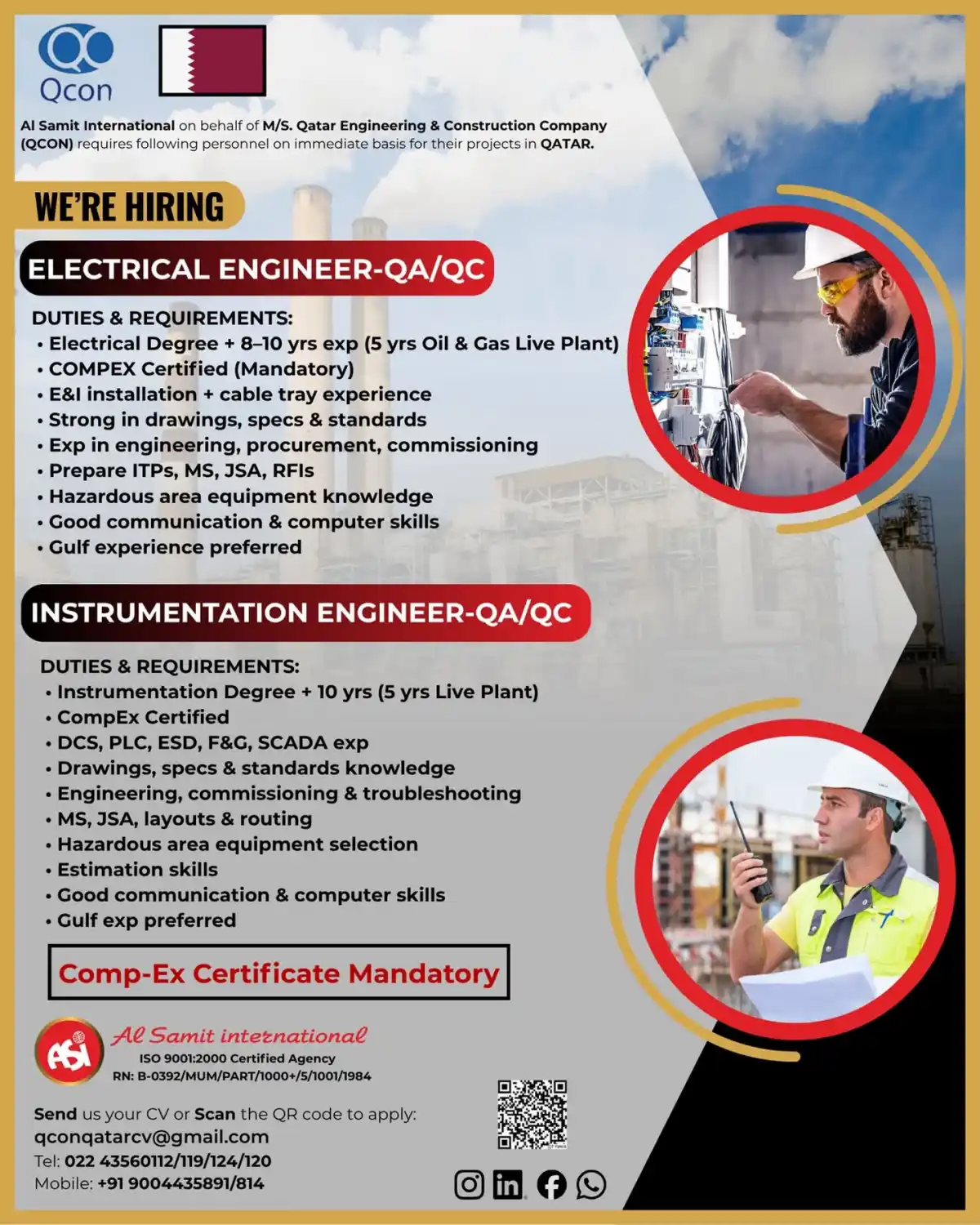 QA/QC Engineers – Qatar