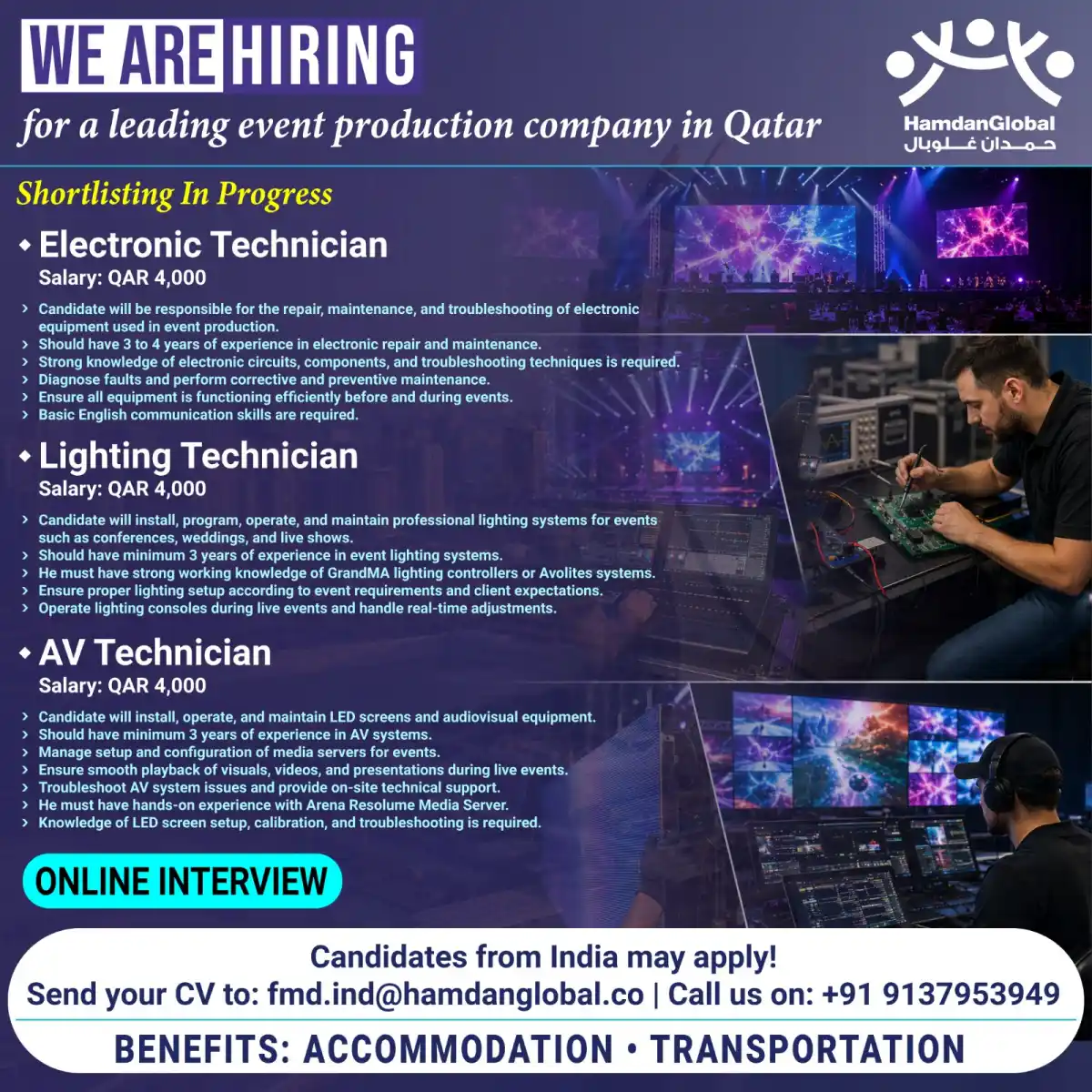 Event Production Jobs Qatar