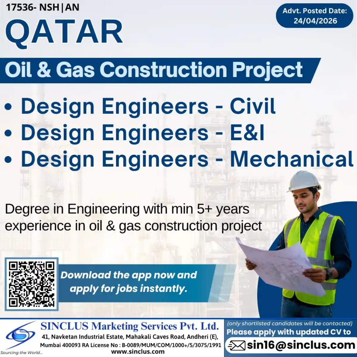 Design Engineers – Oil & Gas Qatar