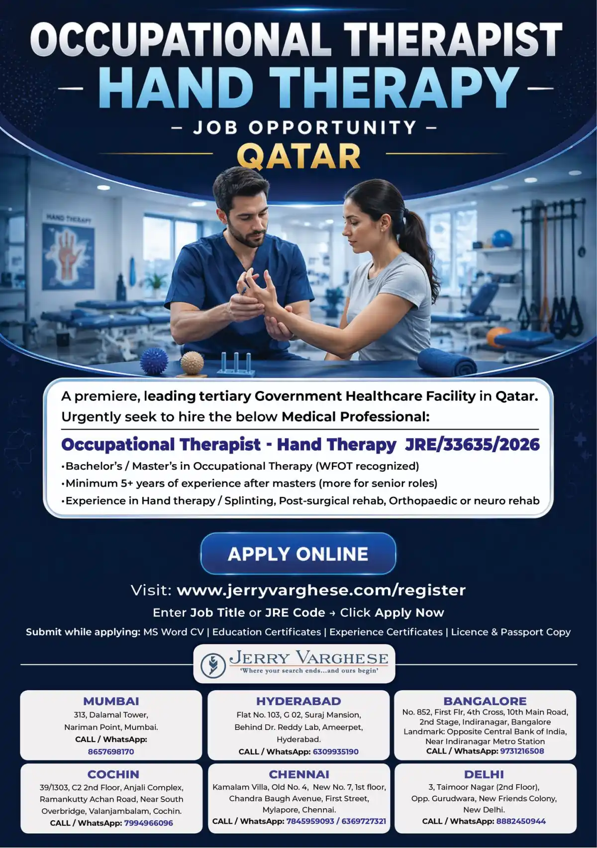 Occupational Therapist – Hand Therapy