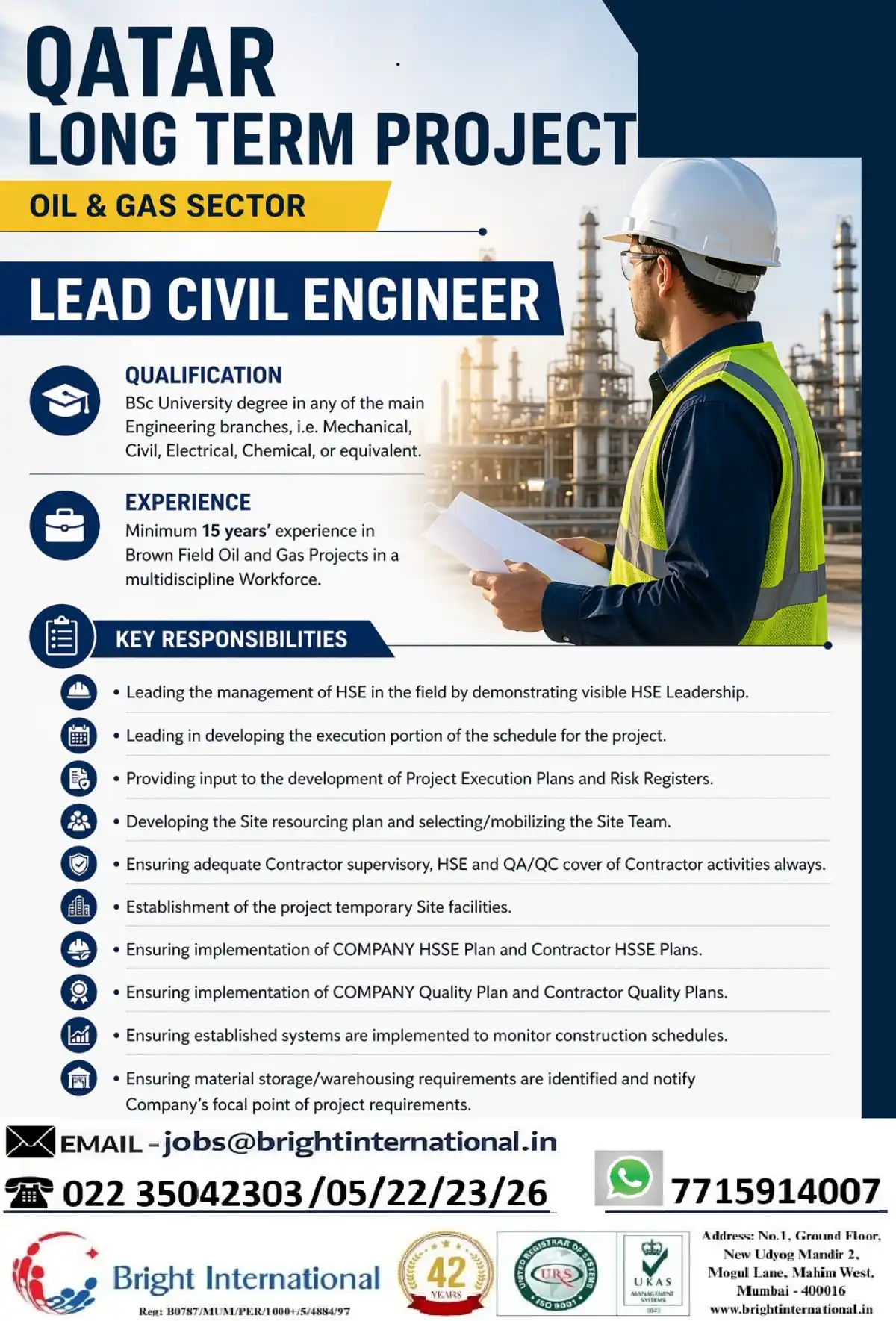 Lead Civil Engineer – Qatar