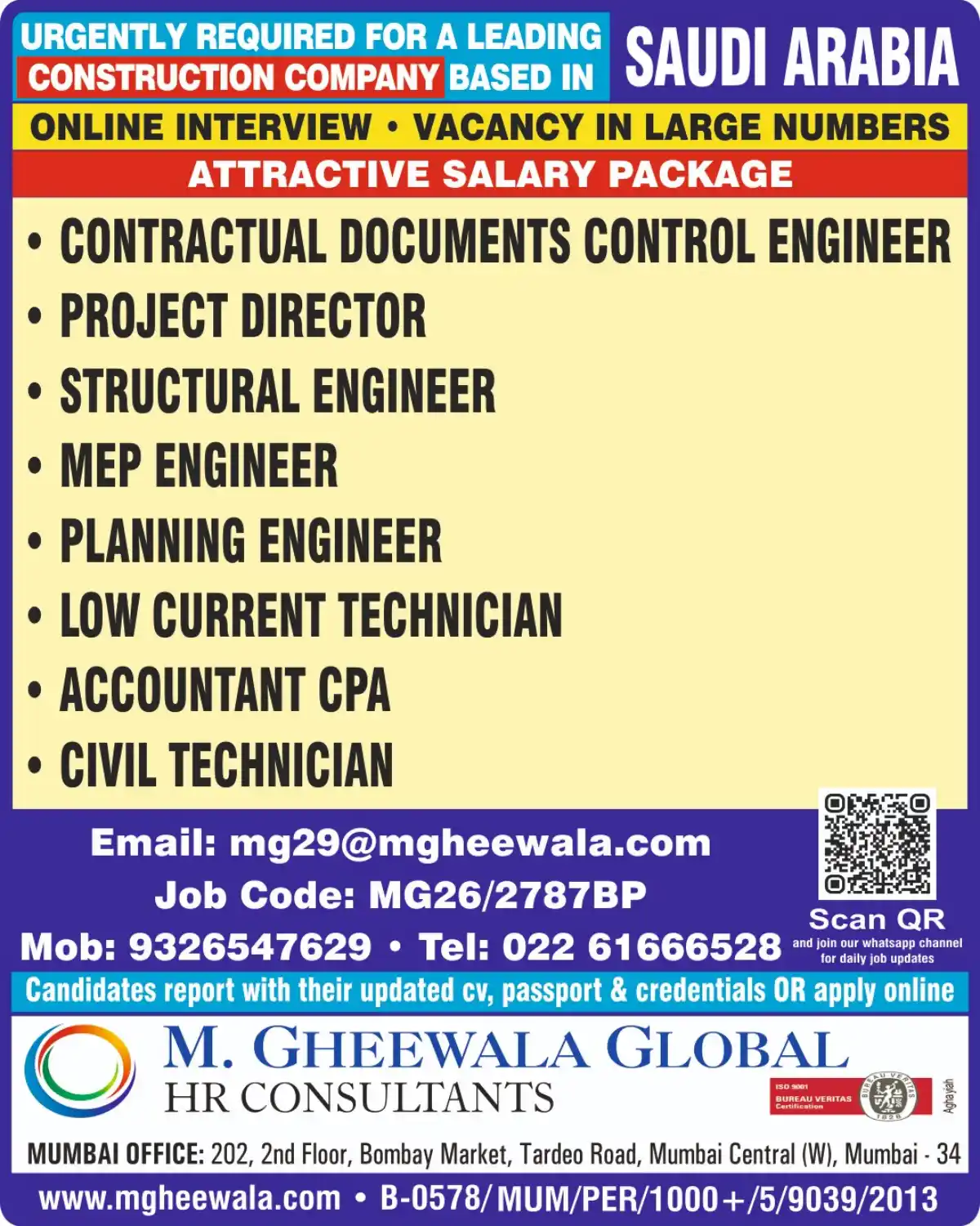 Construction Jobs Saudi Arabia