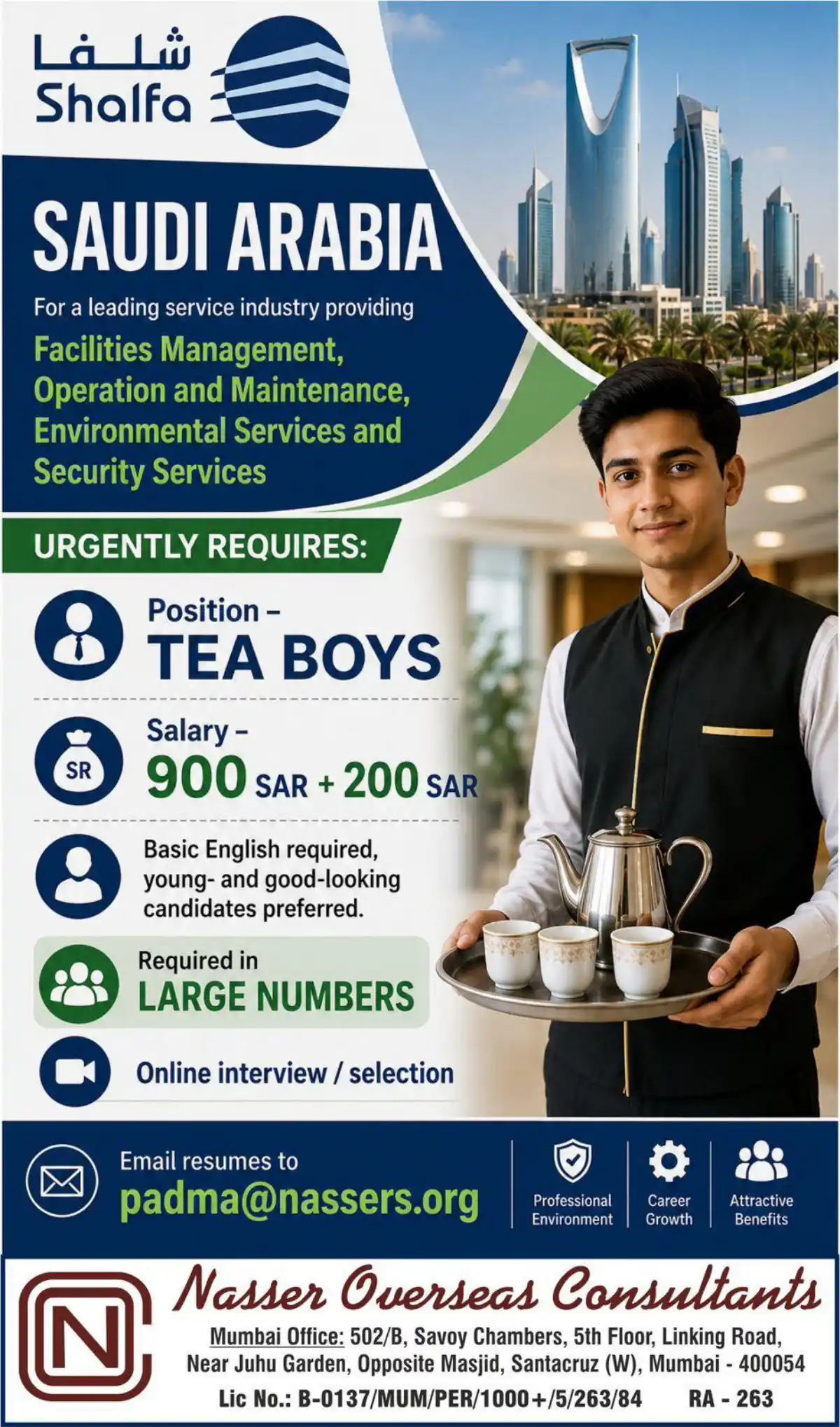 Tea Boy Jobs Saudi Arabia