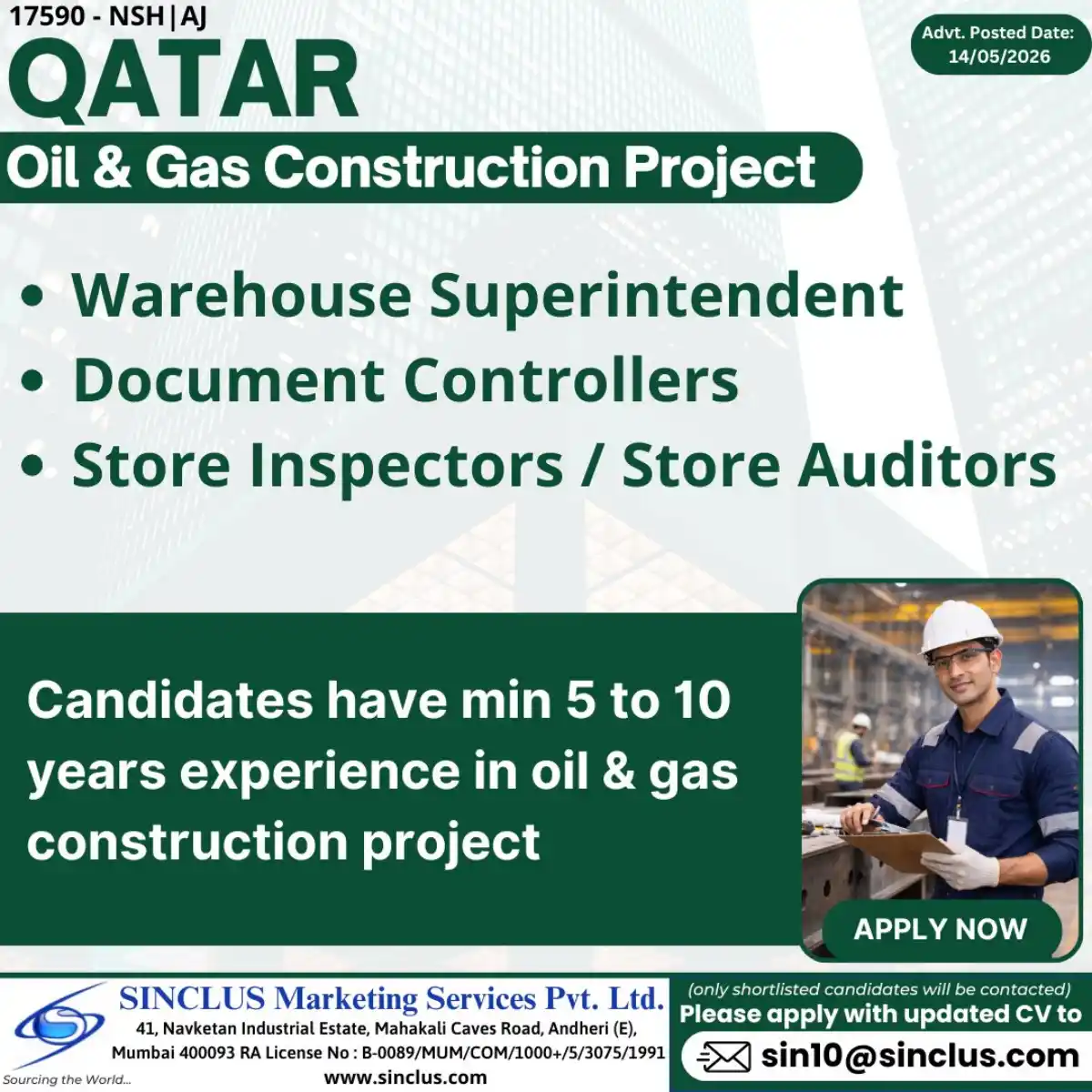 Oil & Gas Construction Jobs Qatar
