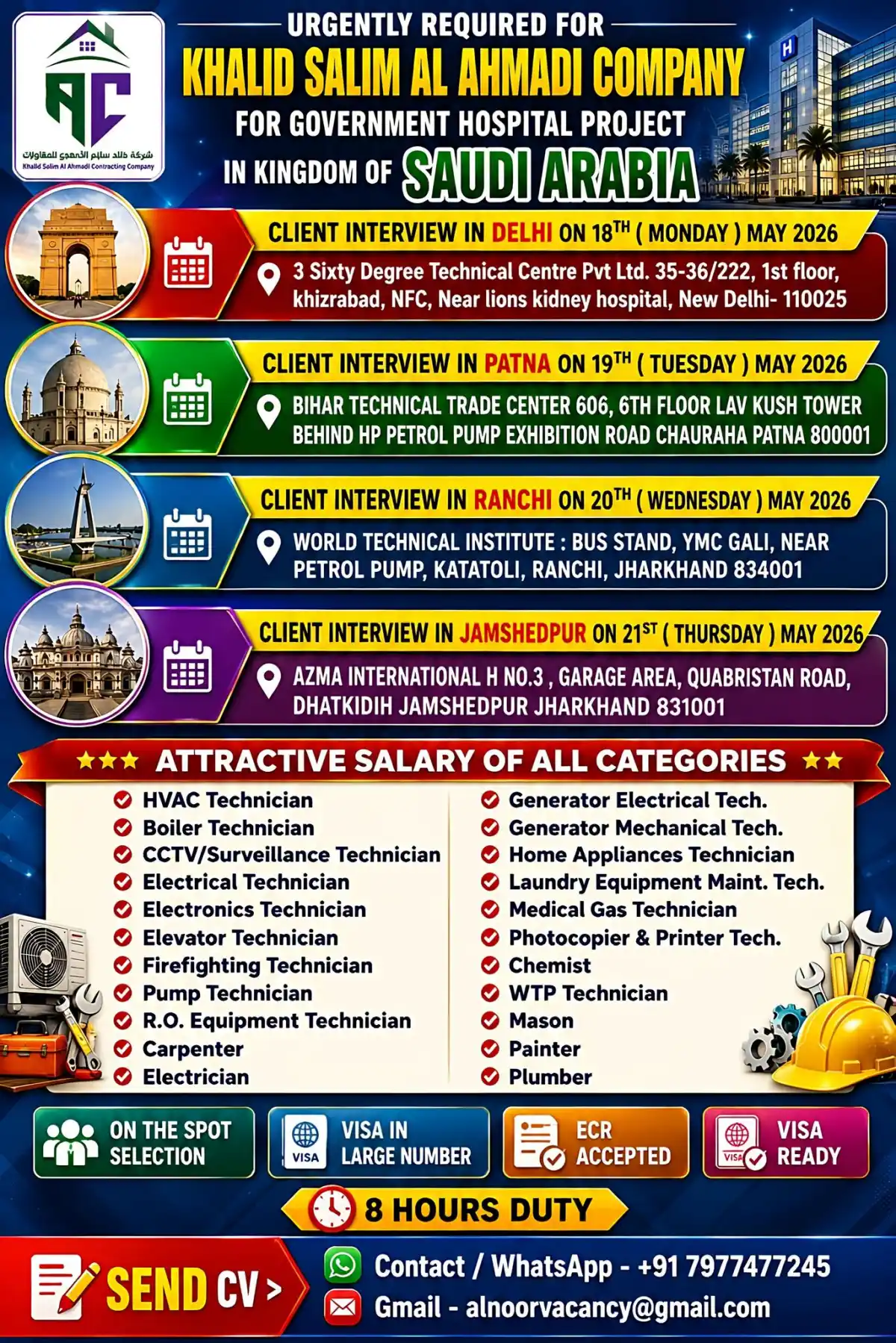 HVAC Technician Saudi Arabia