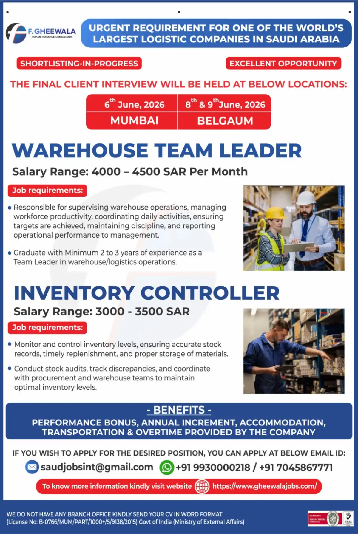 Logistics Jobs Saudi Arabia 2026