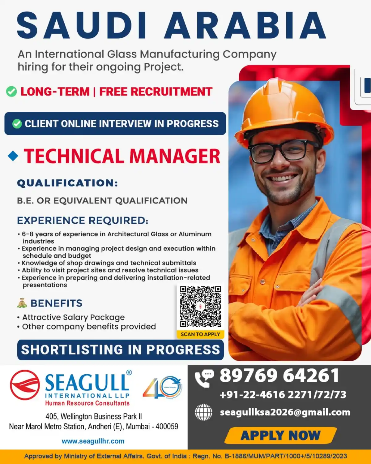 Technical Manager – Saudi Arabia