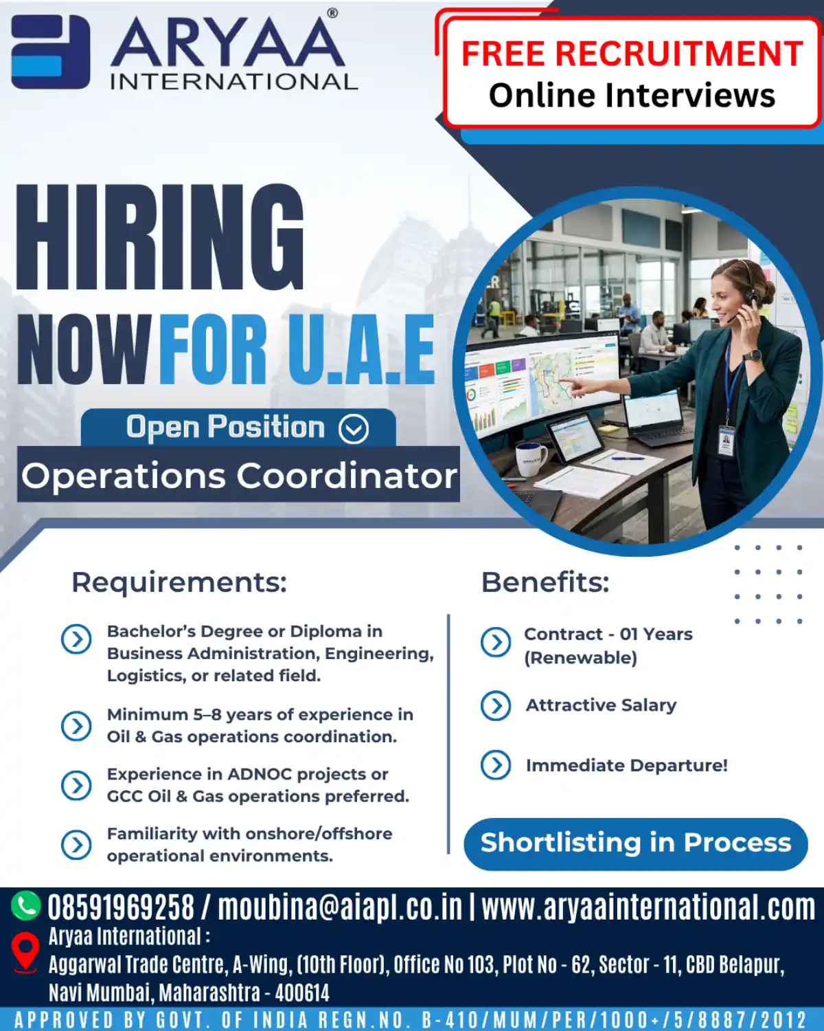 Operations Coordinator UAE