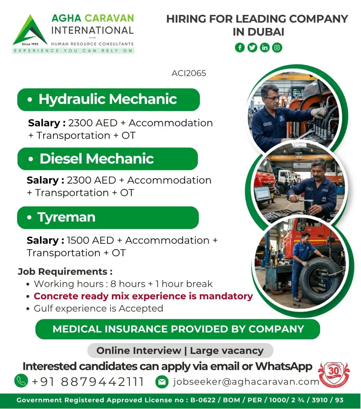 Mechanic Jobs in Dubai