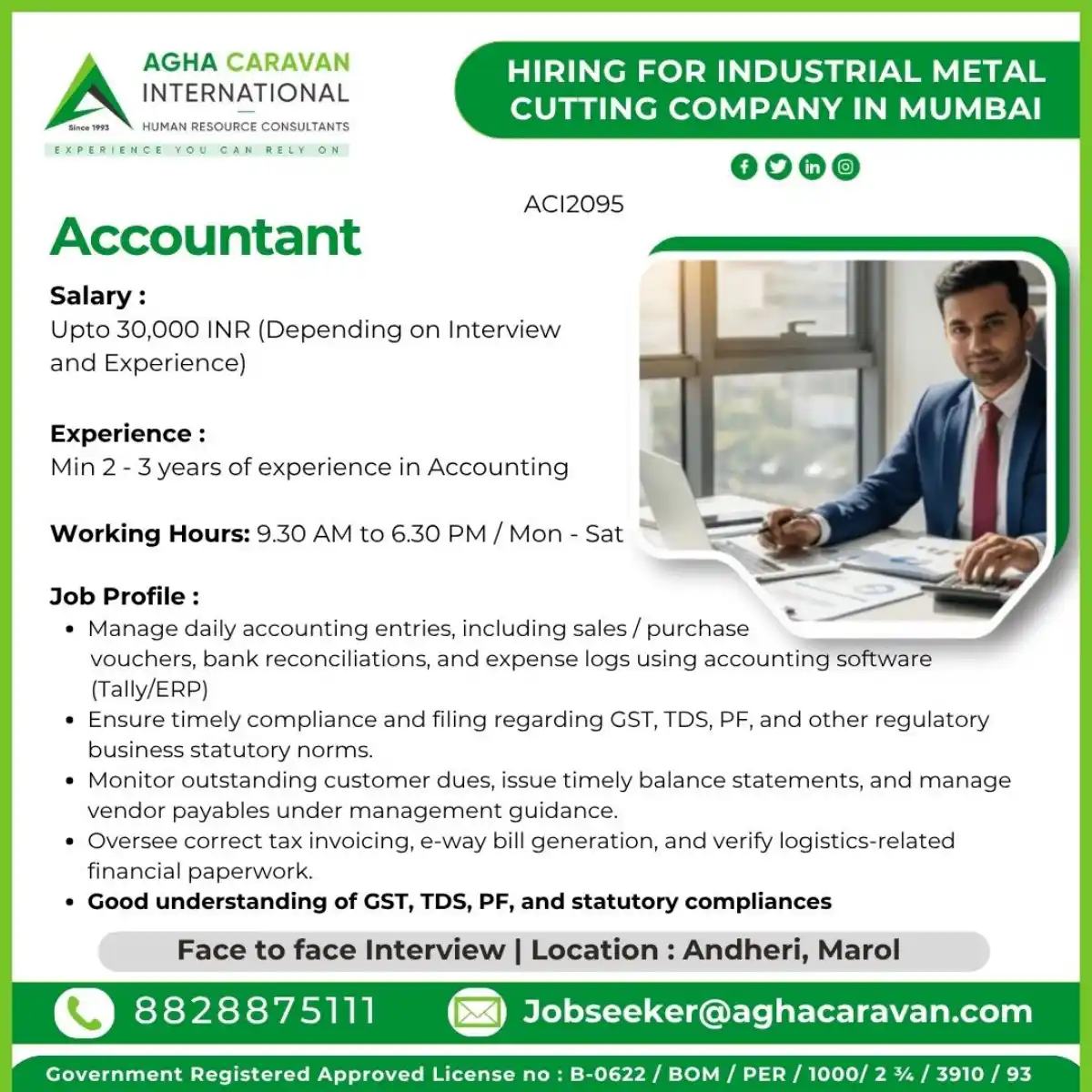 Accountant Job – Mumbai