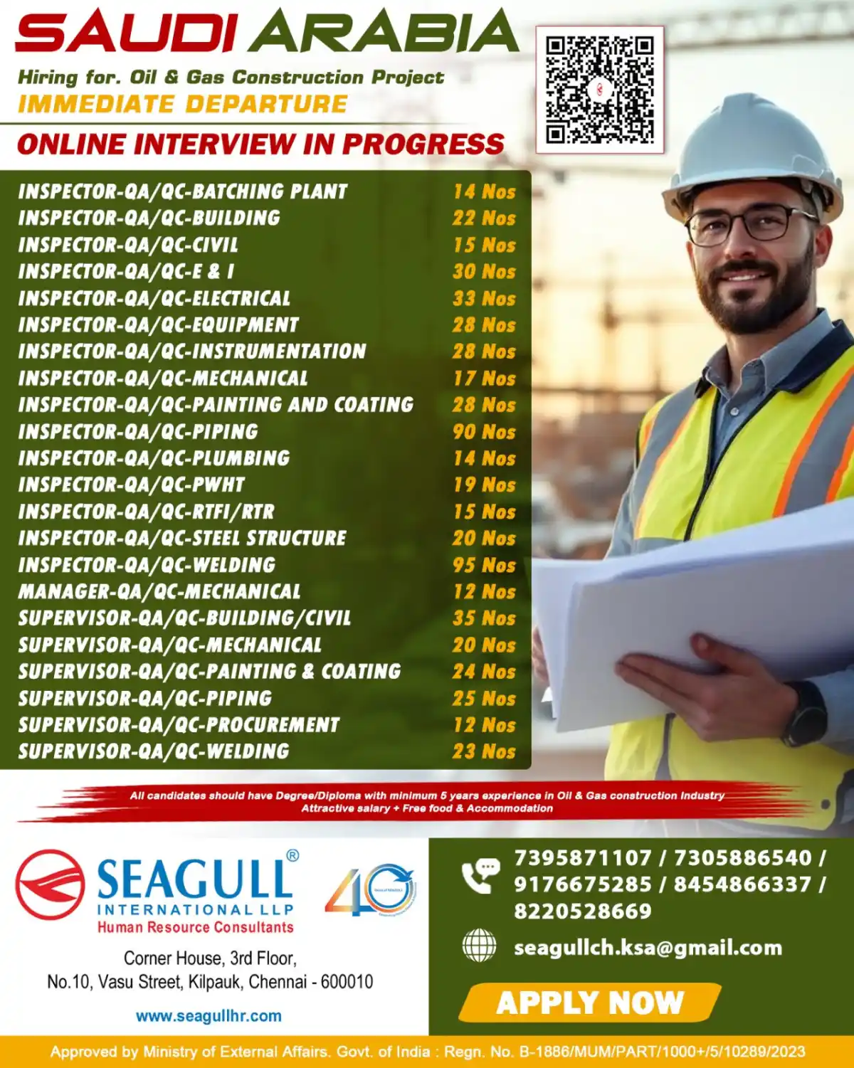 QA/QC Jobs Saudi Arabia