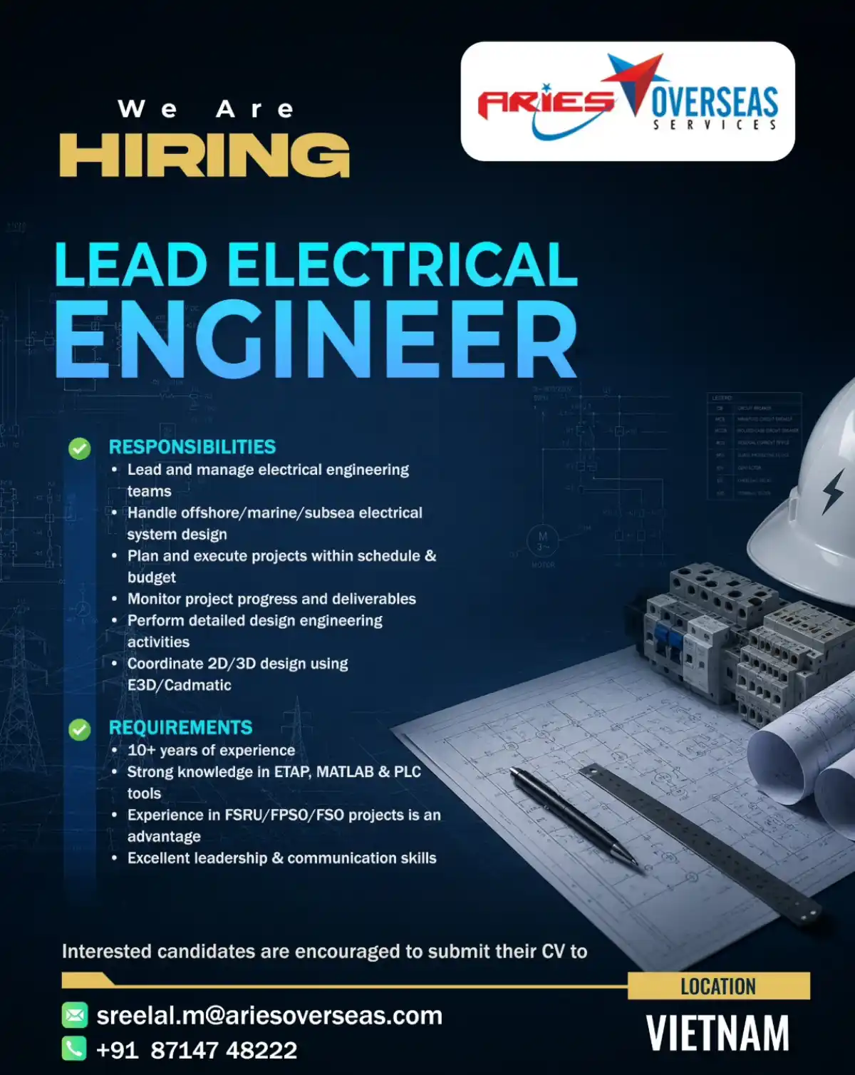 Lead Electrical Engineer – Vietnam