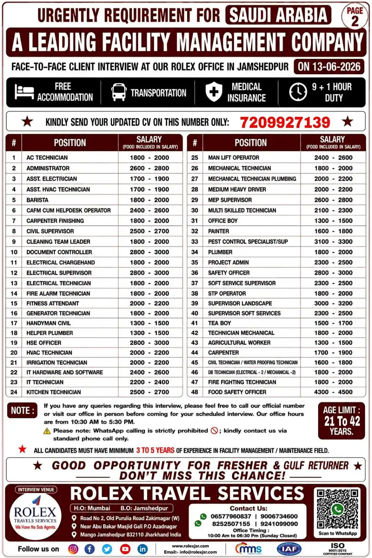 Facility Management Jobs Saudi Arabia