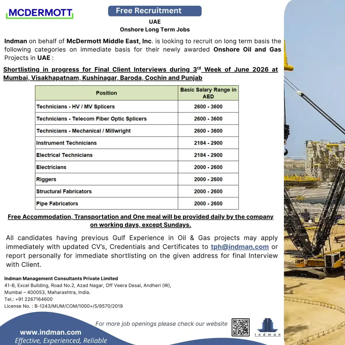 McDermott UAE Jobs 2026