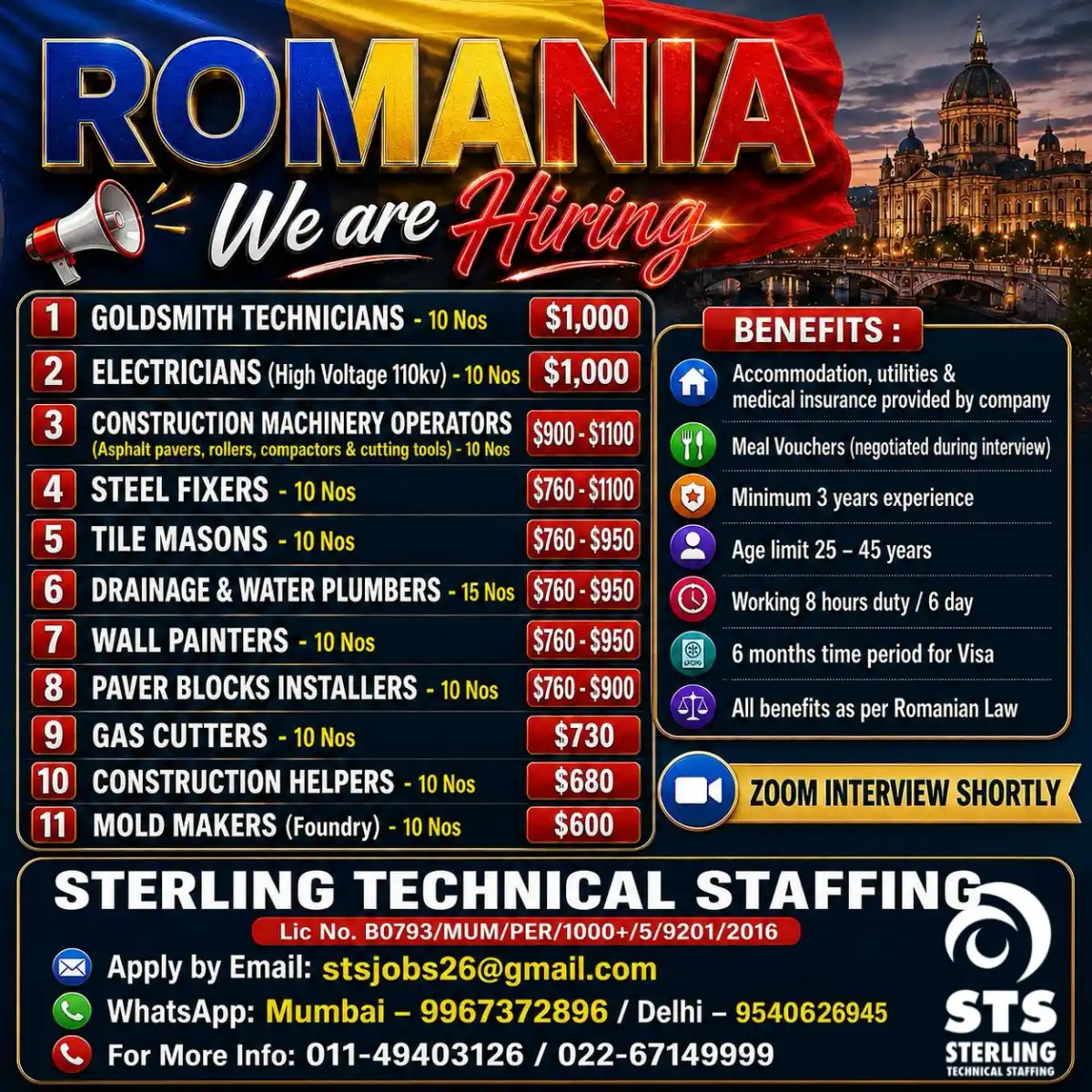 Romania Jobs – Apply Now