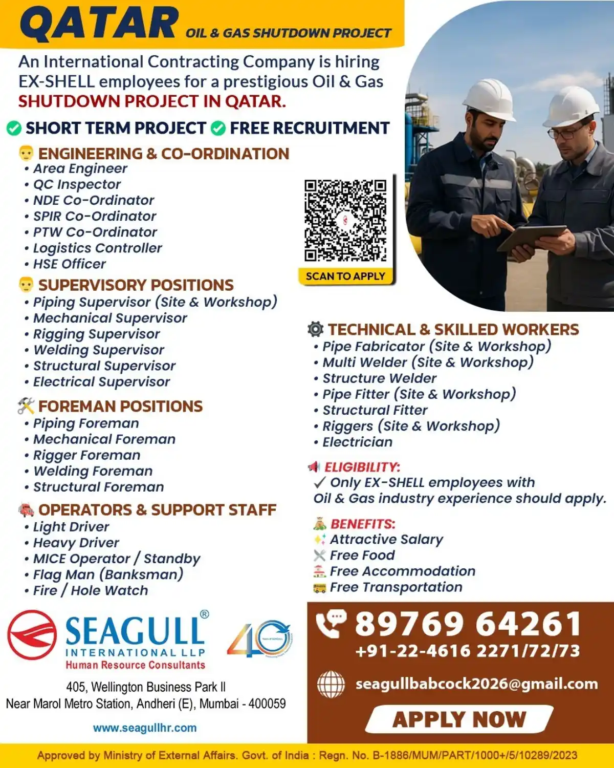 Qatar Shutdown Project EX-SHELL