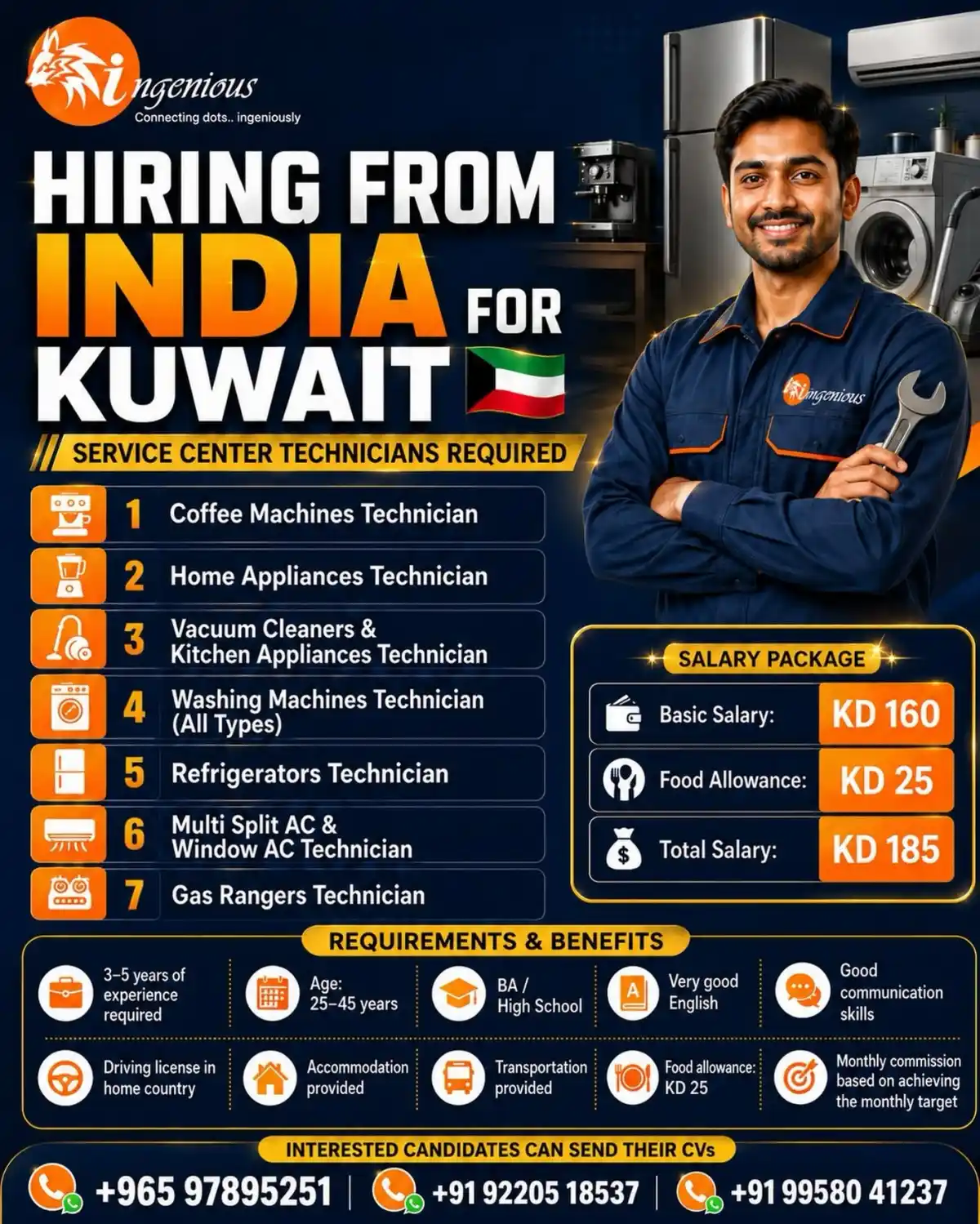 100 Service Center Technician Jobs in Kuwait