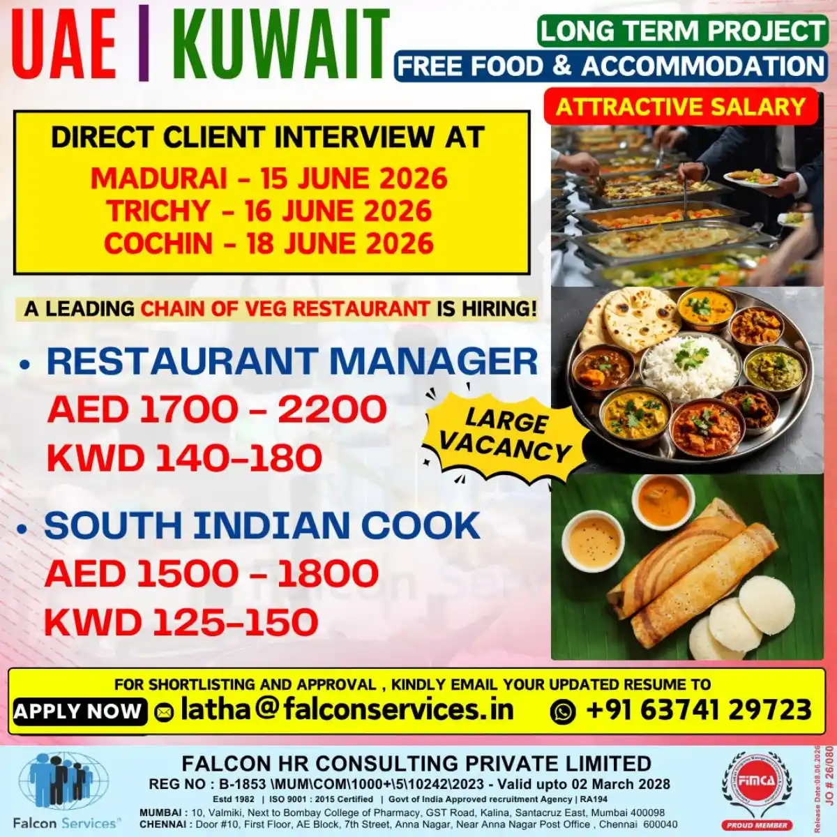 Restaurant Jobs UAE Kuwait 2026