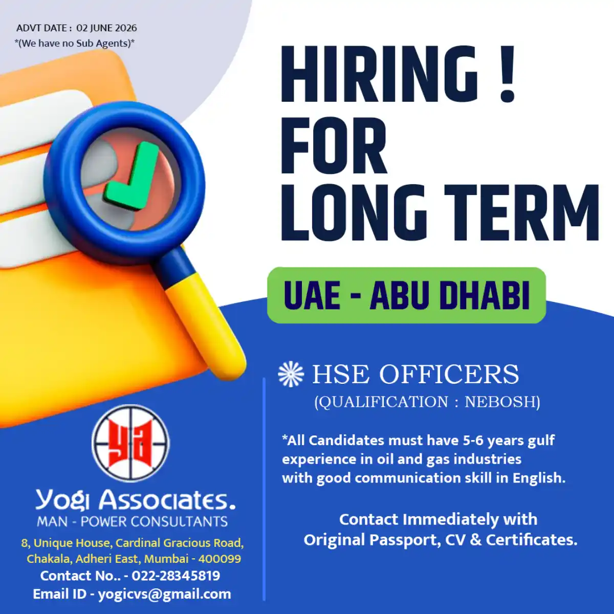 HSE Officer – UAE