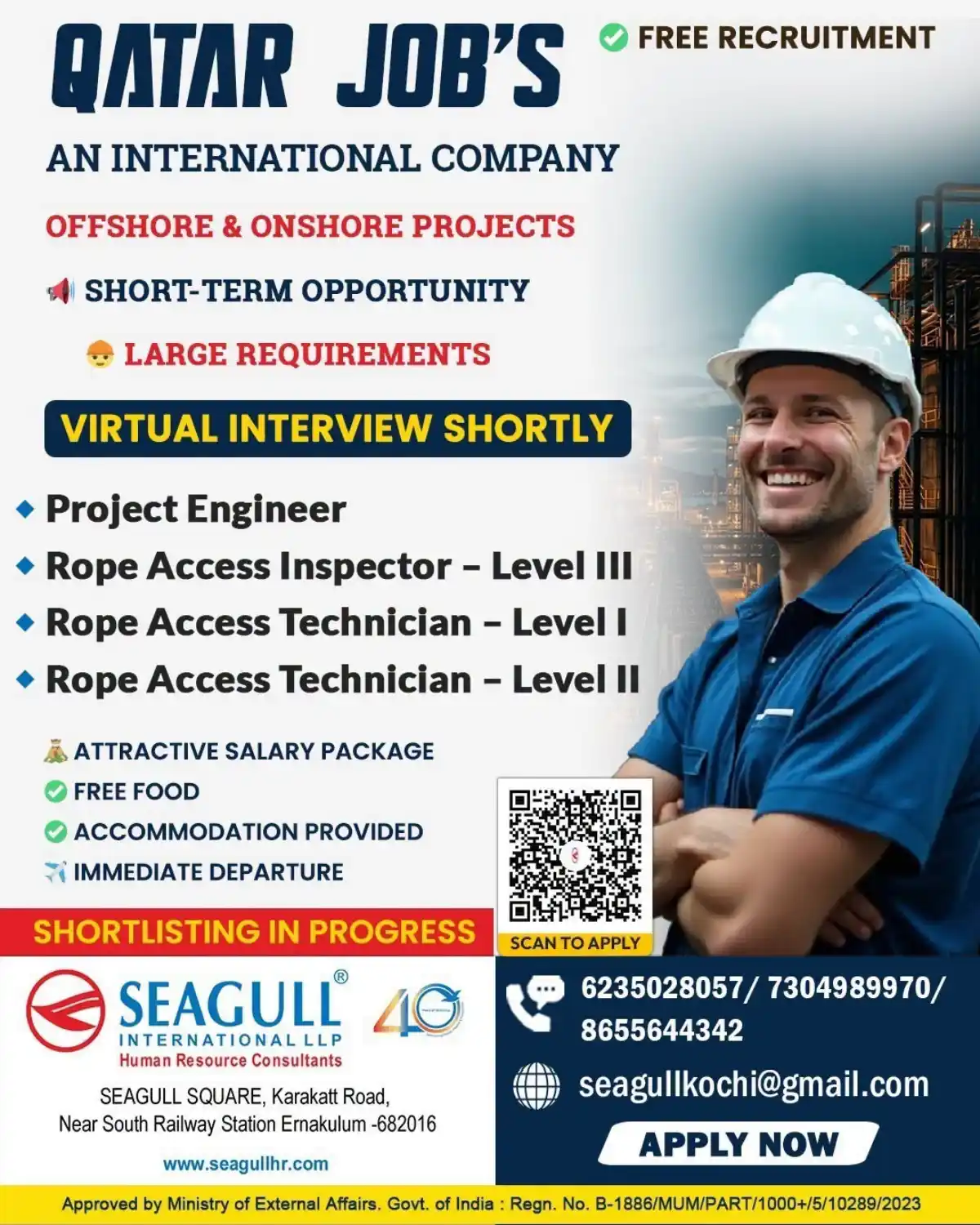 Qatar Jobs – Free Recruitment