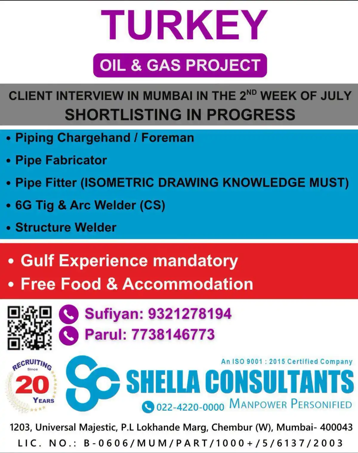 Turkey O&G Piping Jobs