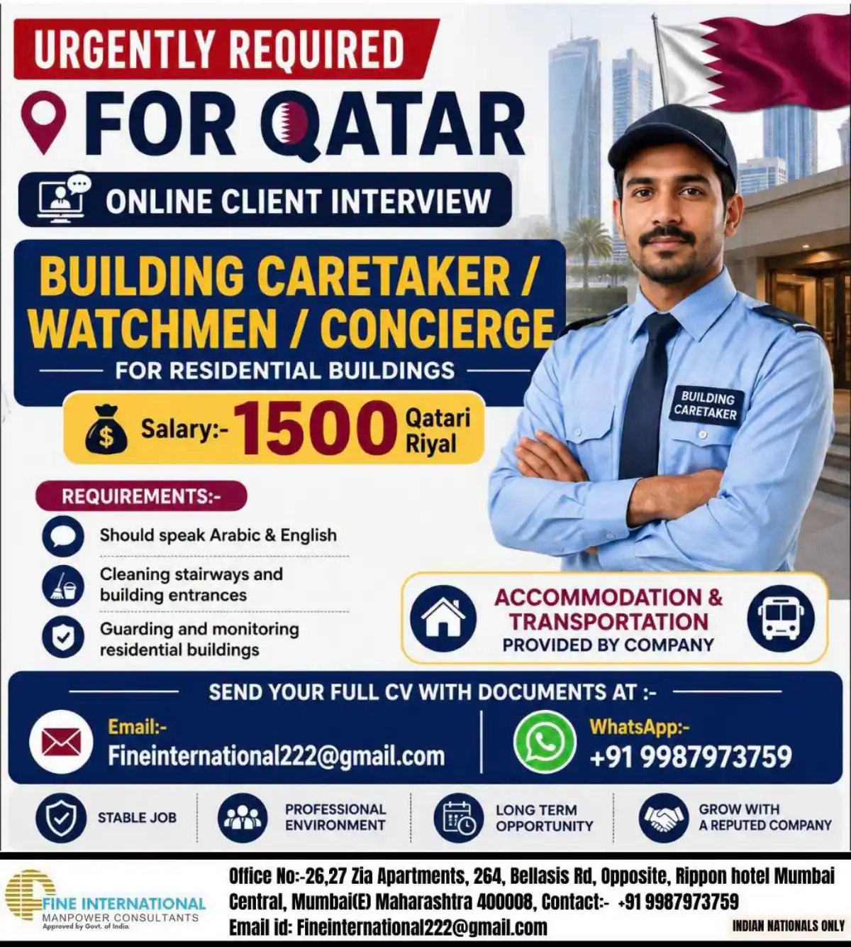 Building Caretaker – Qatar