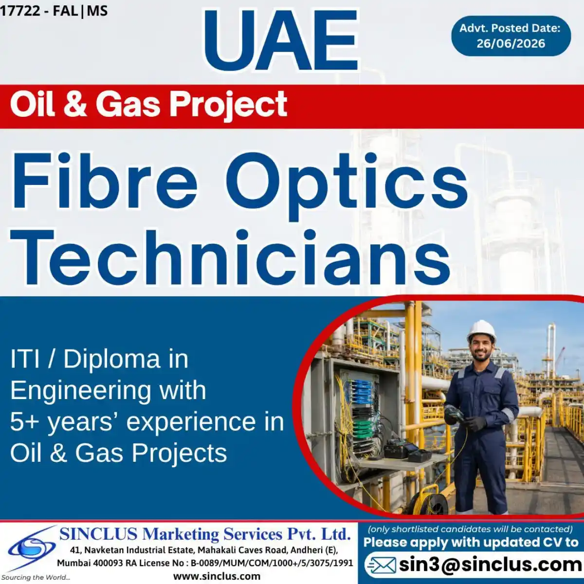 Fibre Optics Technicians – UAE Oil & Gas