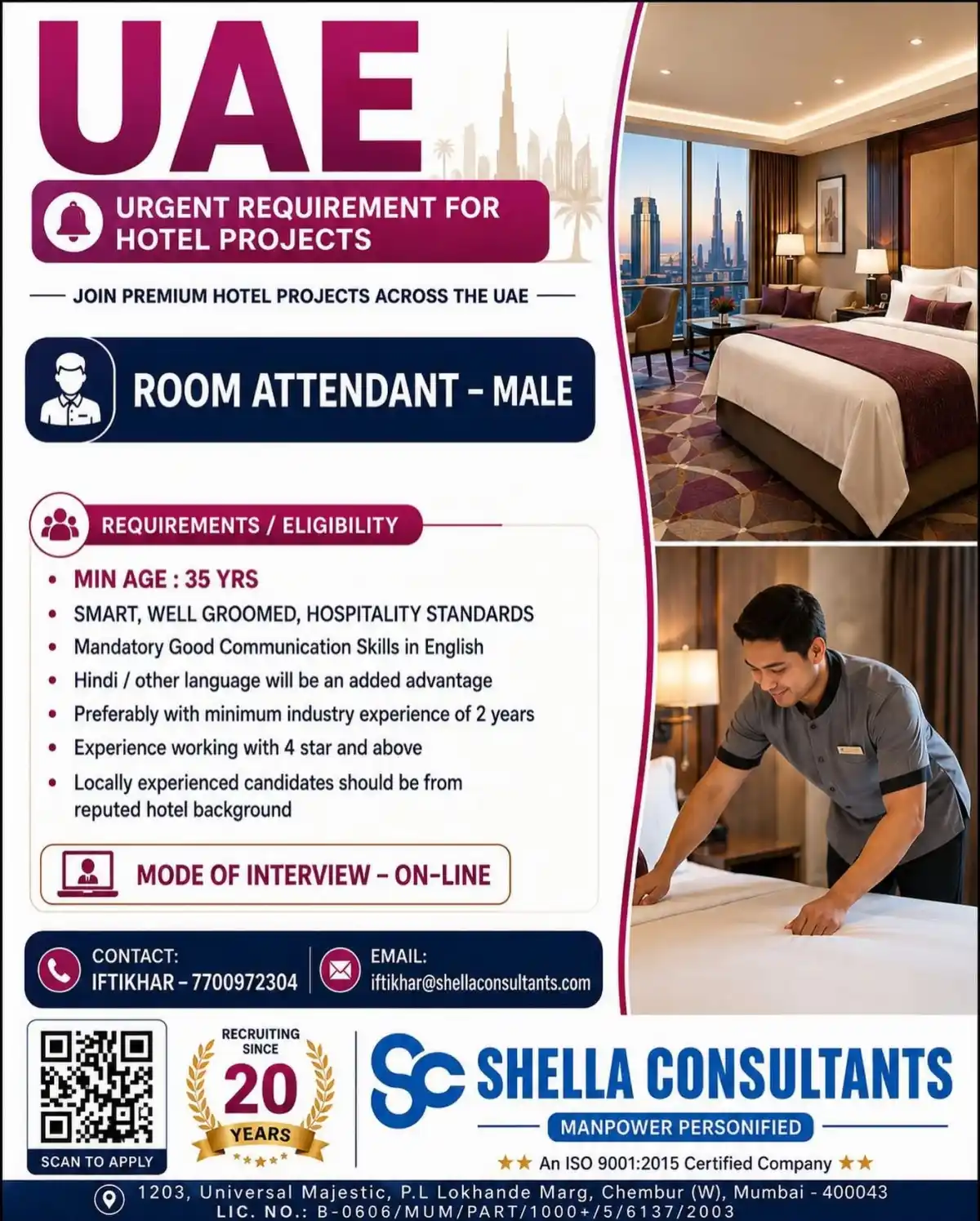 Room Attendant UAE