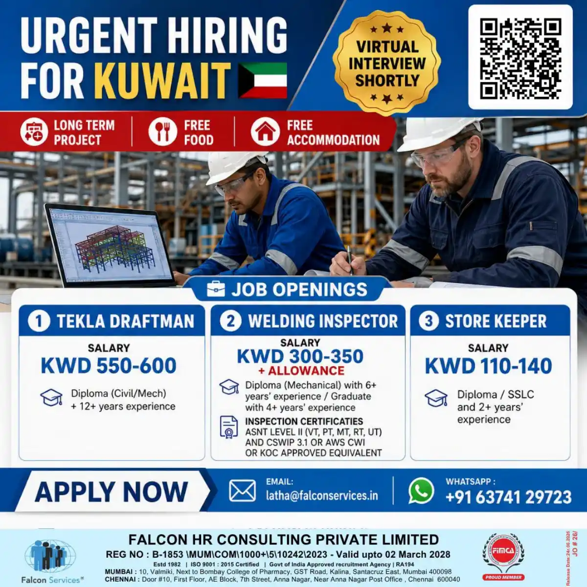 Urgent Hiring – Kuwait