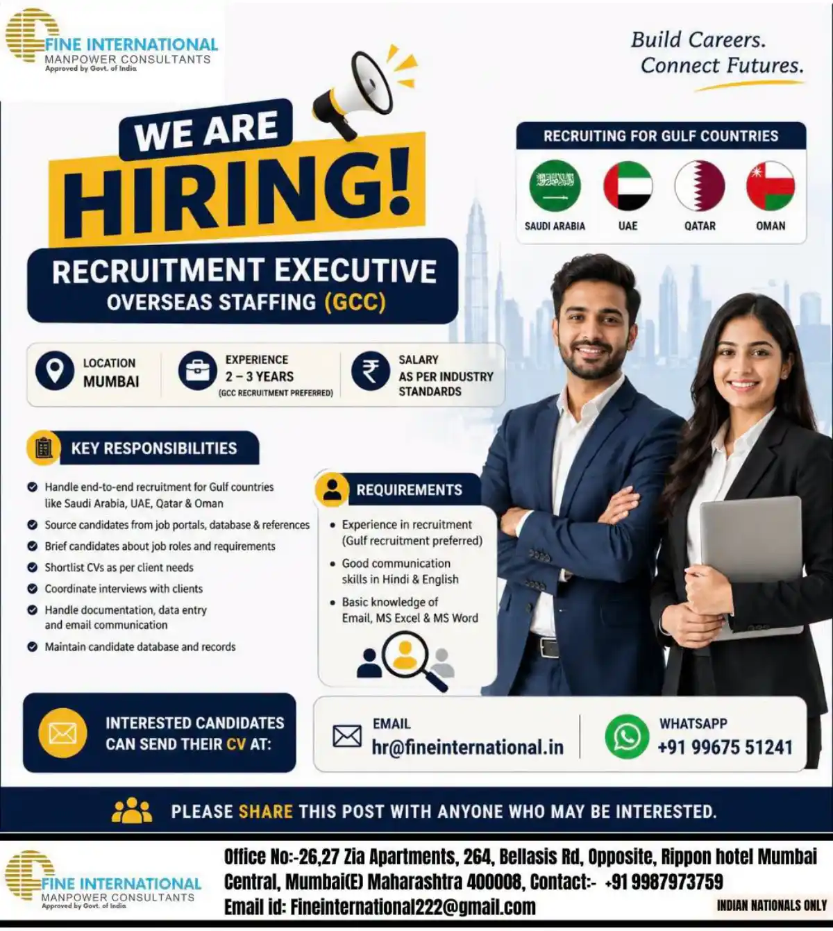 Recruitment Executive GCC