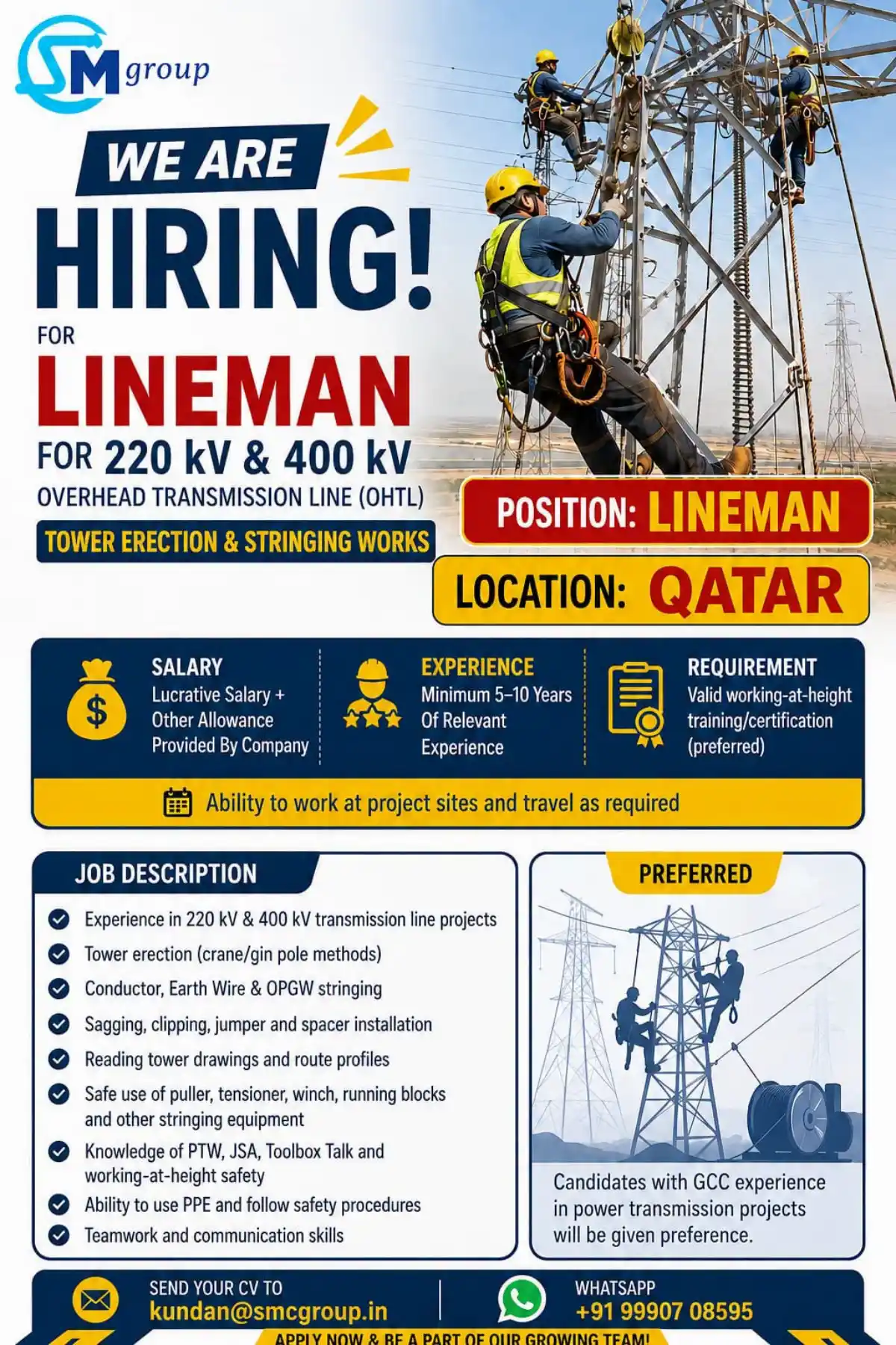 Lineman – Qatar