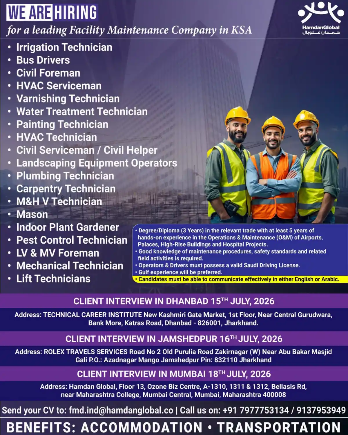 Facility Maintenance Jobs KSA 2026