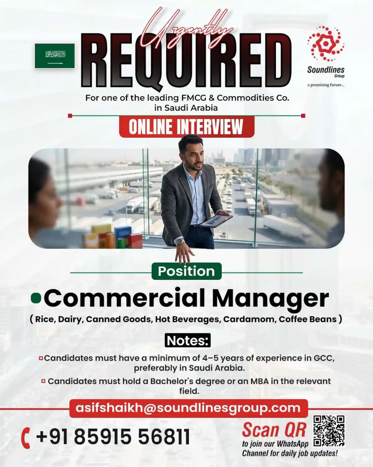 Commercial Manager – Saudi Arabia