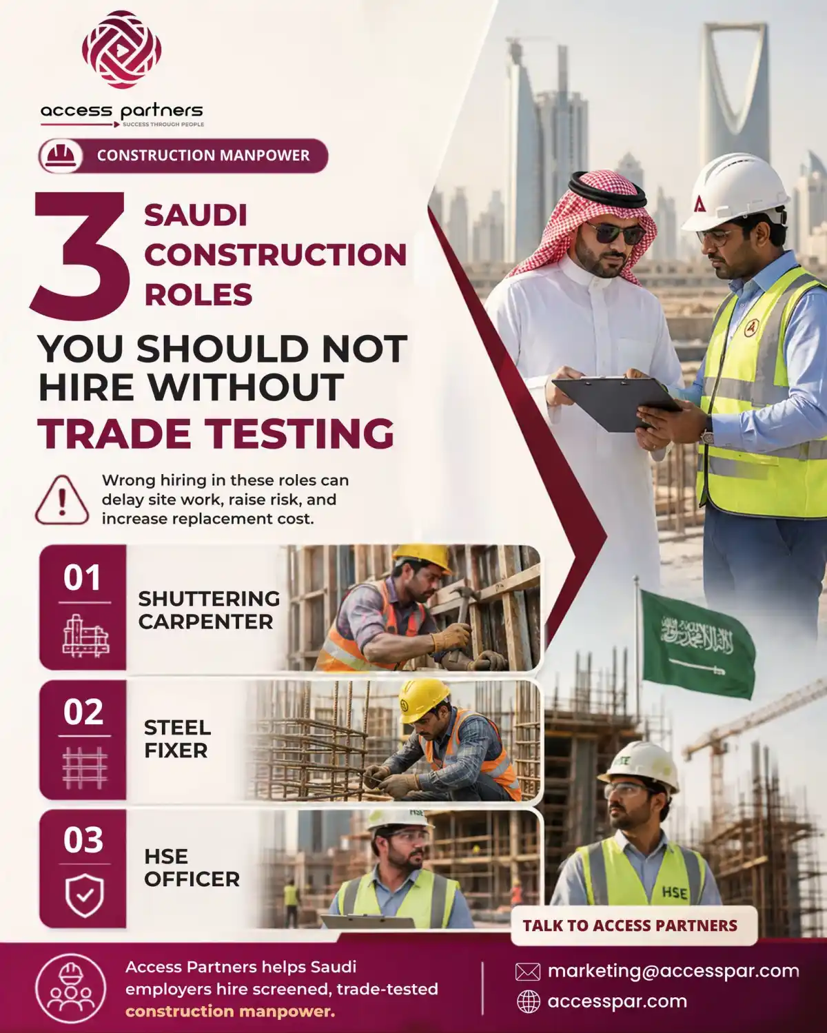 Shuttering Carpenter – Saudi Arabia