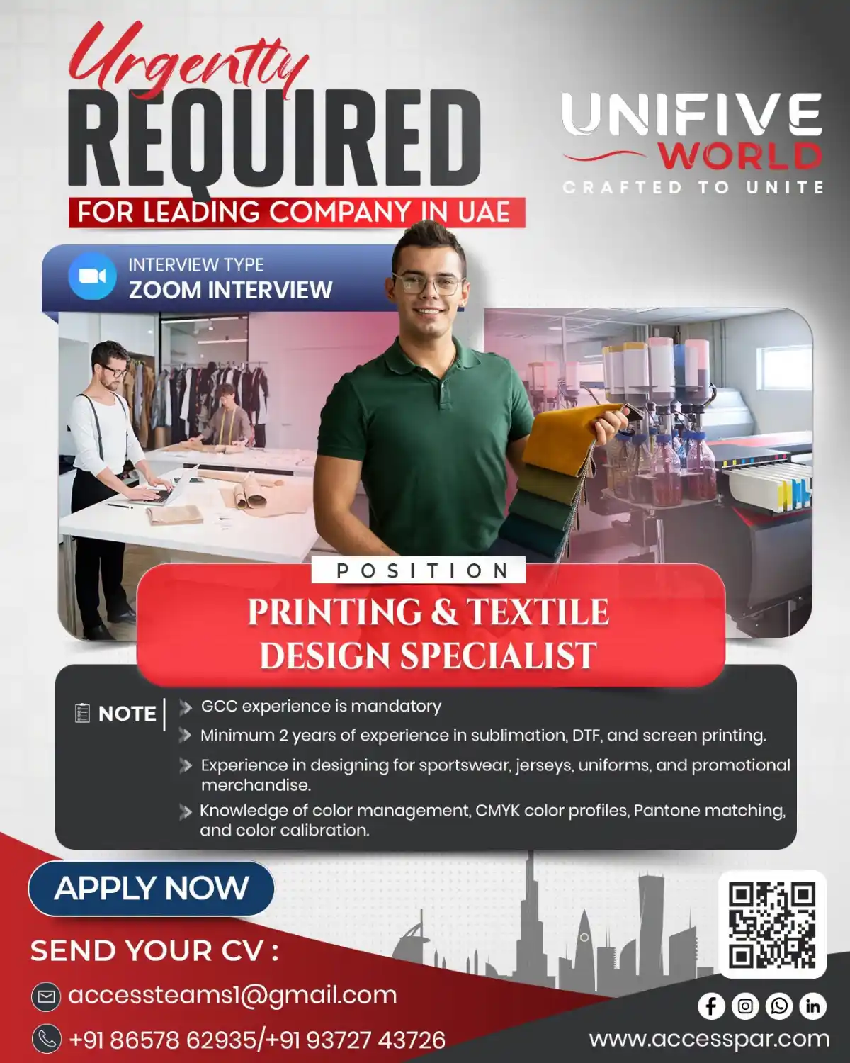 Printing & Textile Design Specialist – UAE