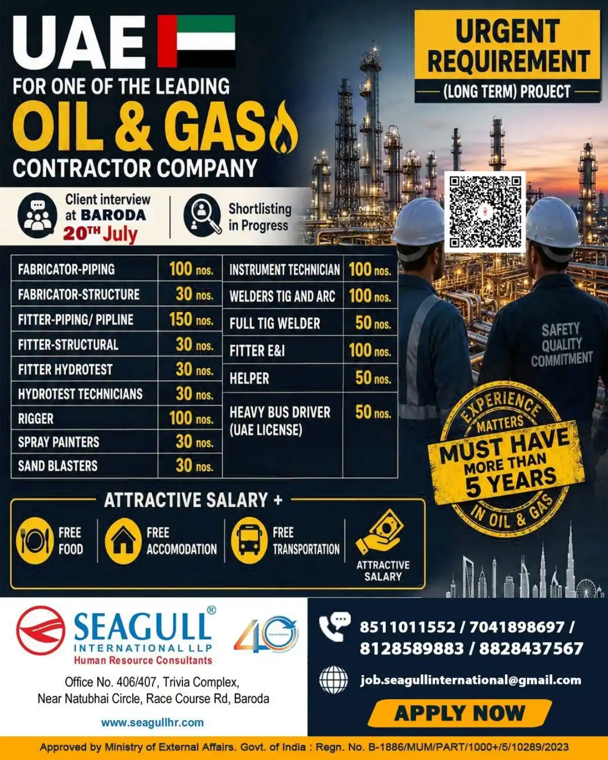 UAE Oil & Gas Urgent Hiring July 2025