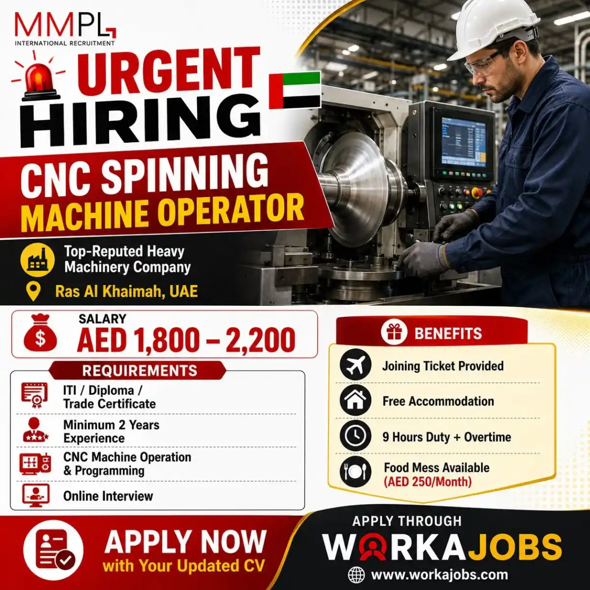 CNC Spinning Machine Operator – RAK