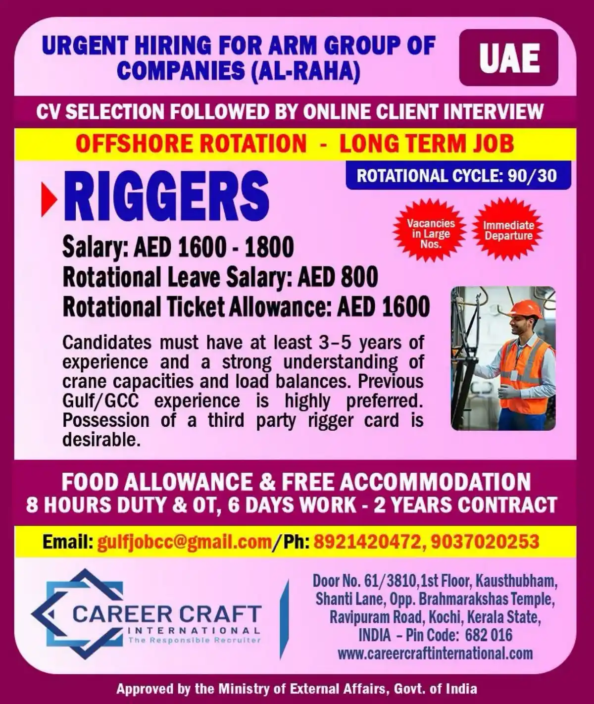 Rigger Jobs UAE – ARM Group