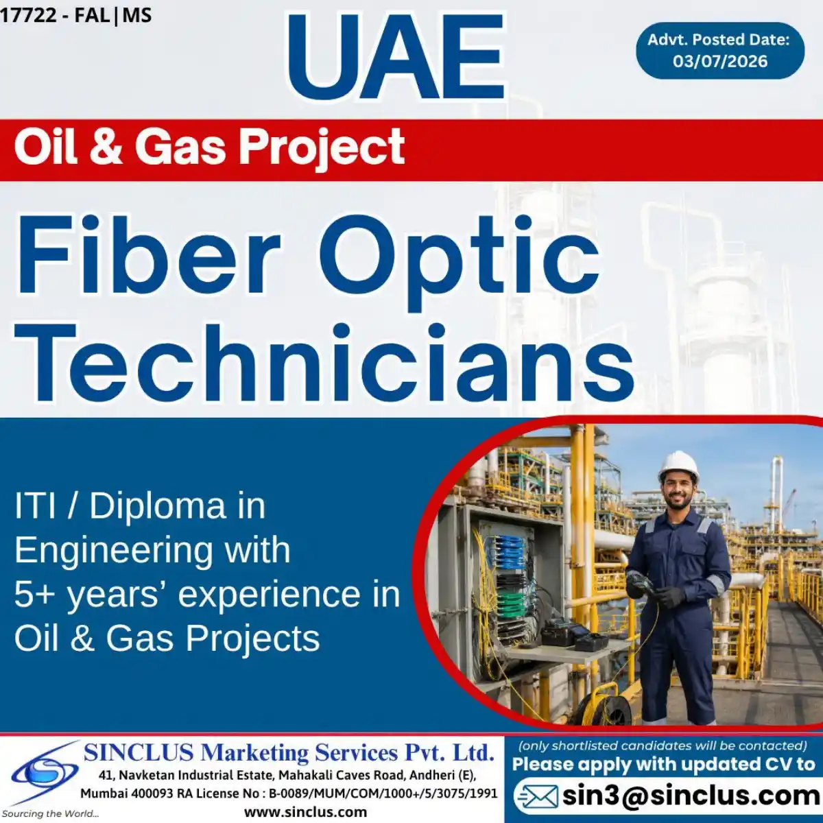 Fiber Optic Technicians – UAE