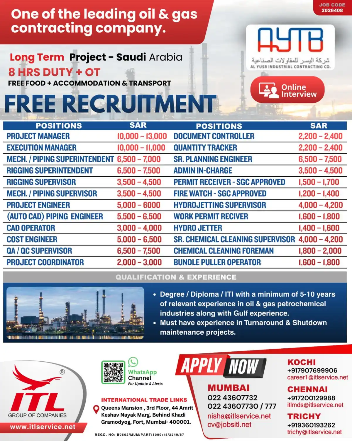 Oil & Gas Jobs Saudi Arabia