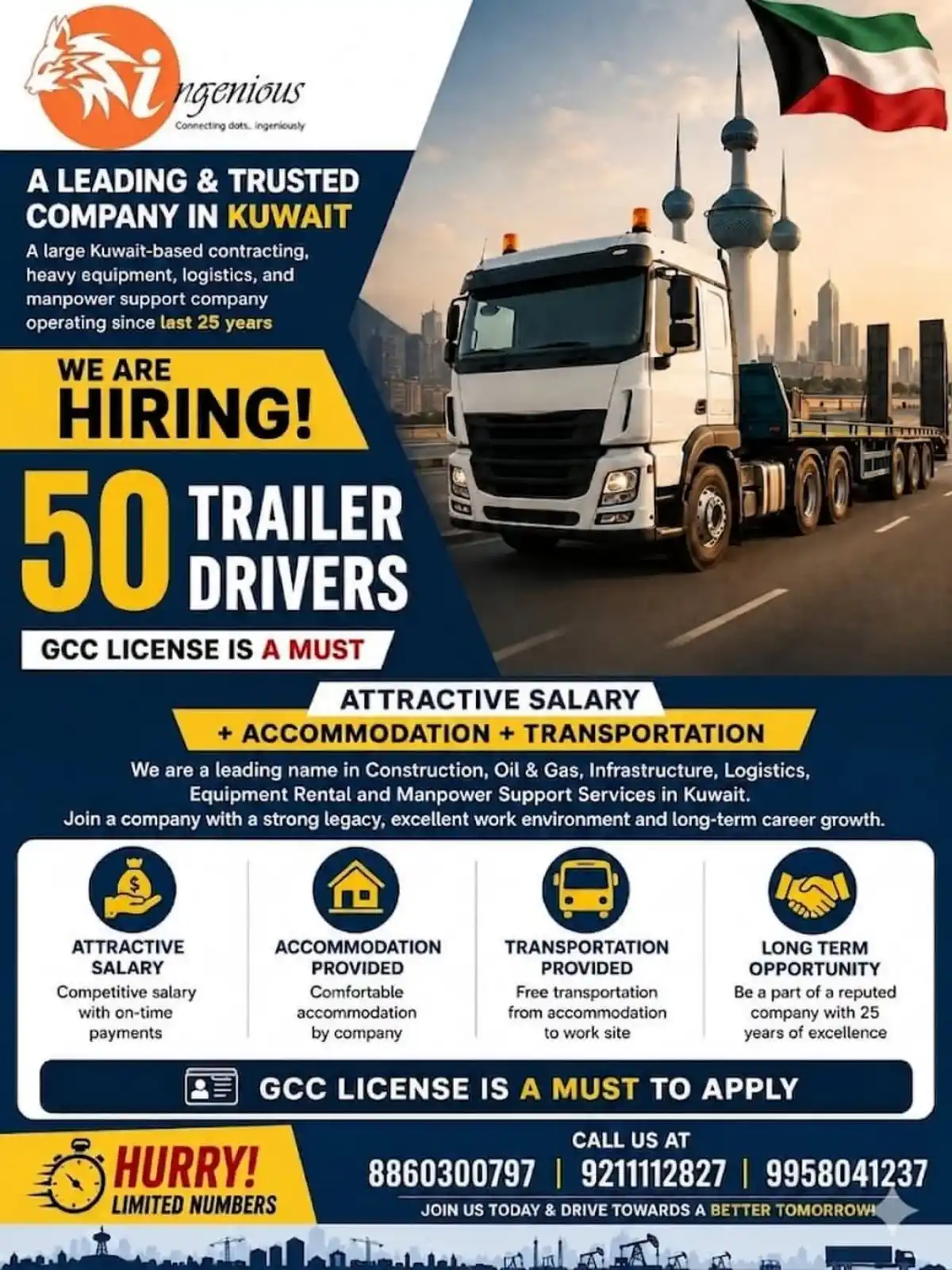 50 Trailer Drivers – GCC License
